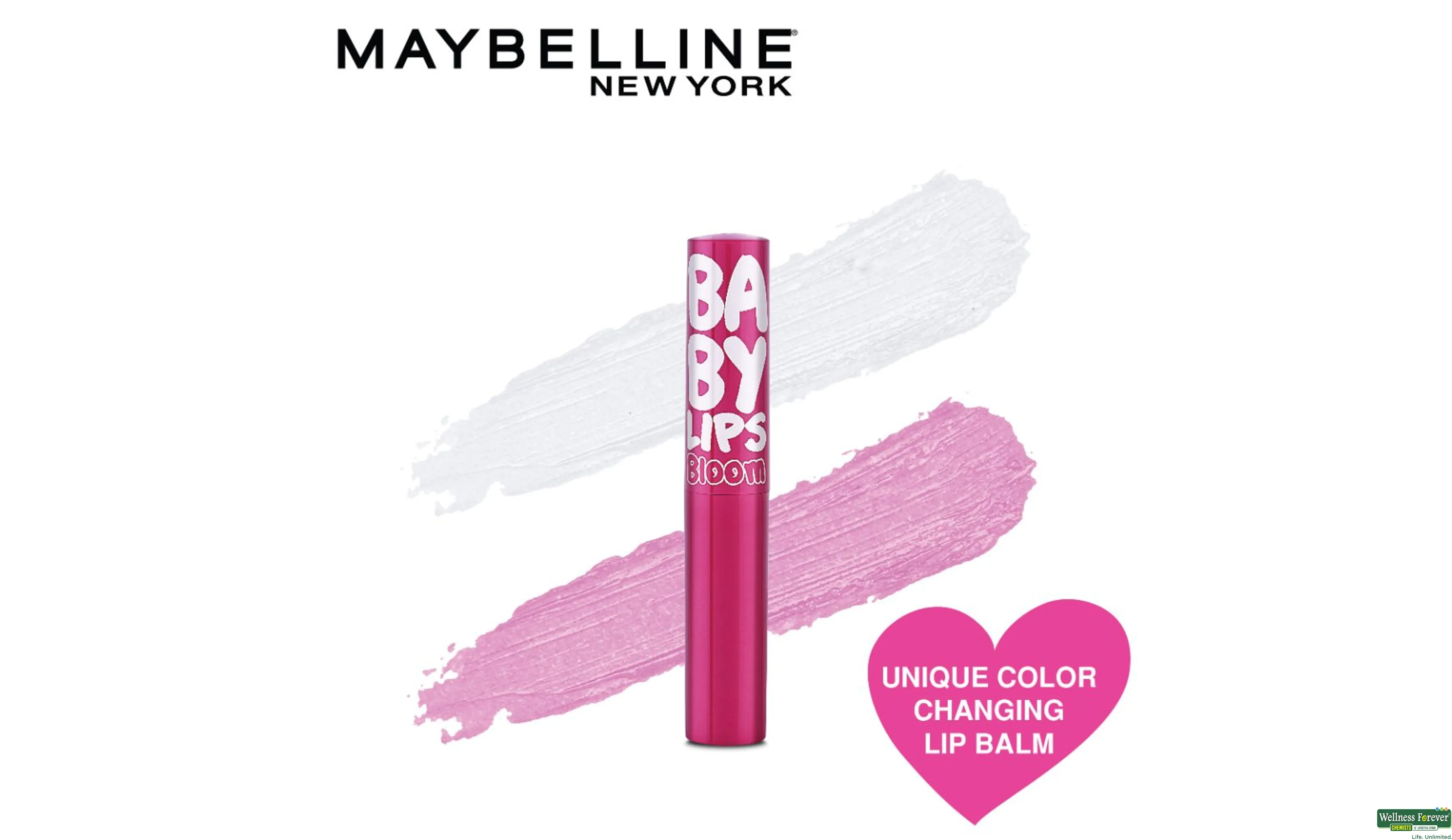 MAYBELLIN LIP BALM PINK BLOOM 1.7GM- 3, 1.7GM, 