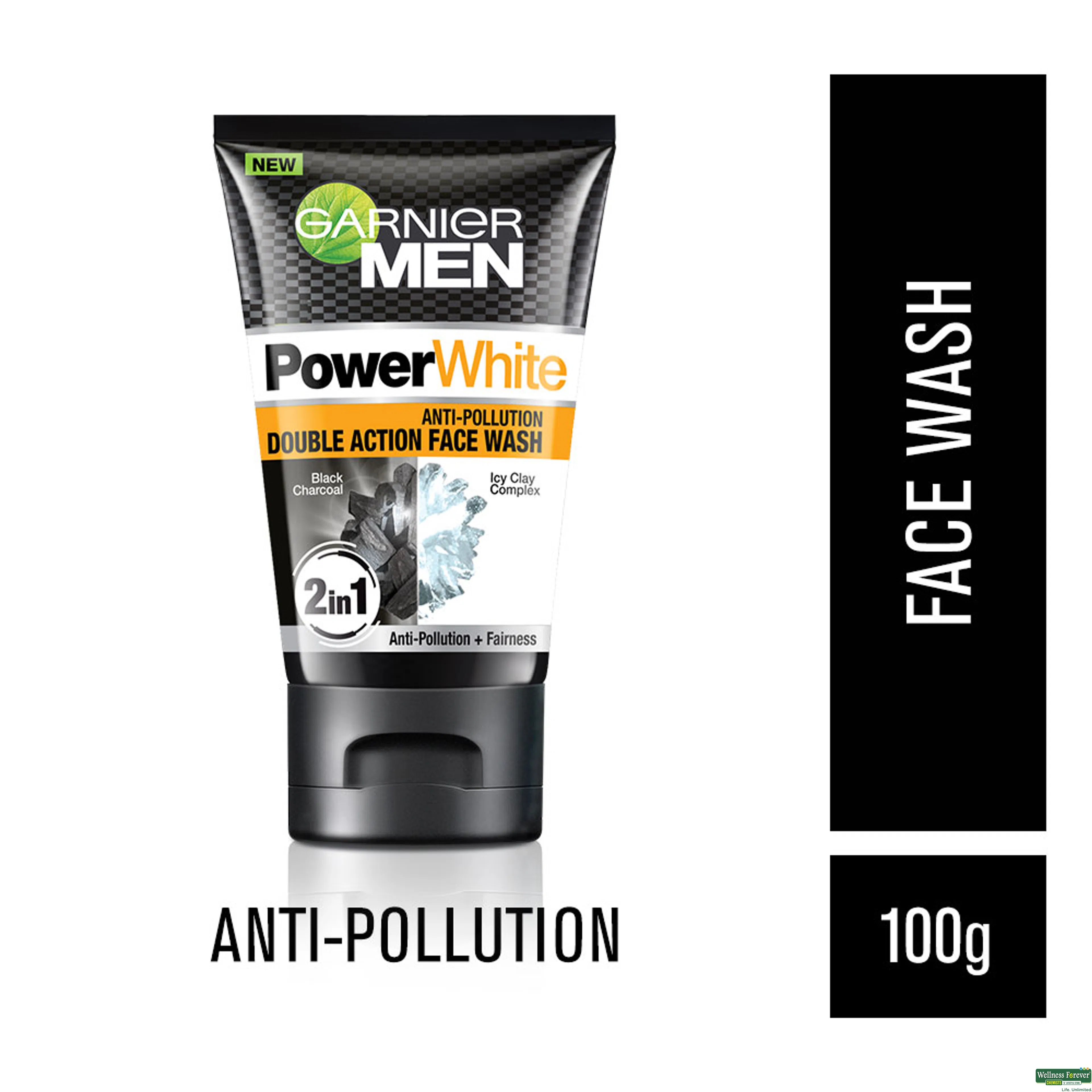 GARNIER F/WASH MEN TURBOBRIGHT DOUBLE ACTION 100GM-image