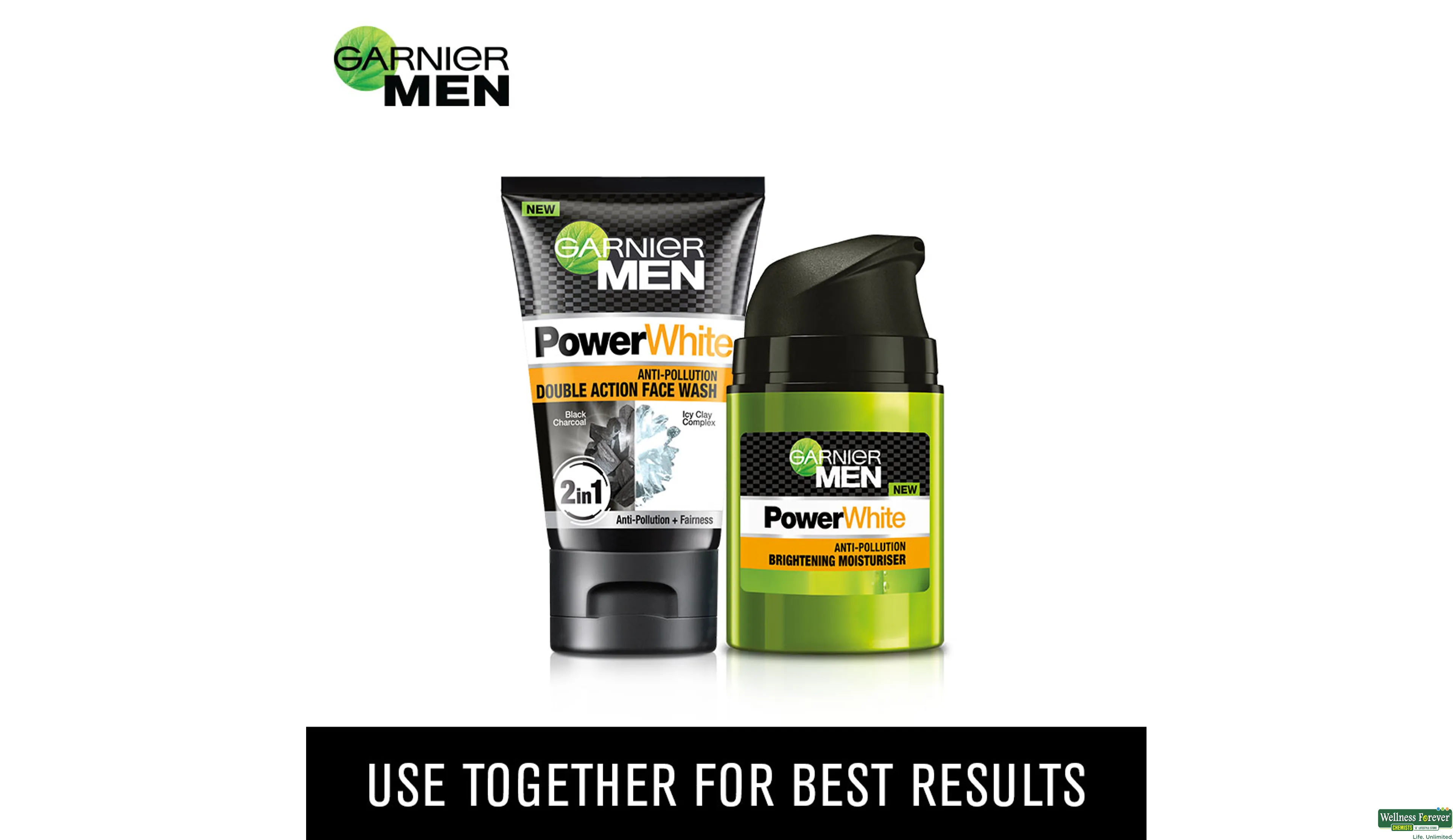 GARNIER F/WASH MEN TURBOBRIGHT DOUBLE ACTION 100GM- 8, 100GM, 