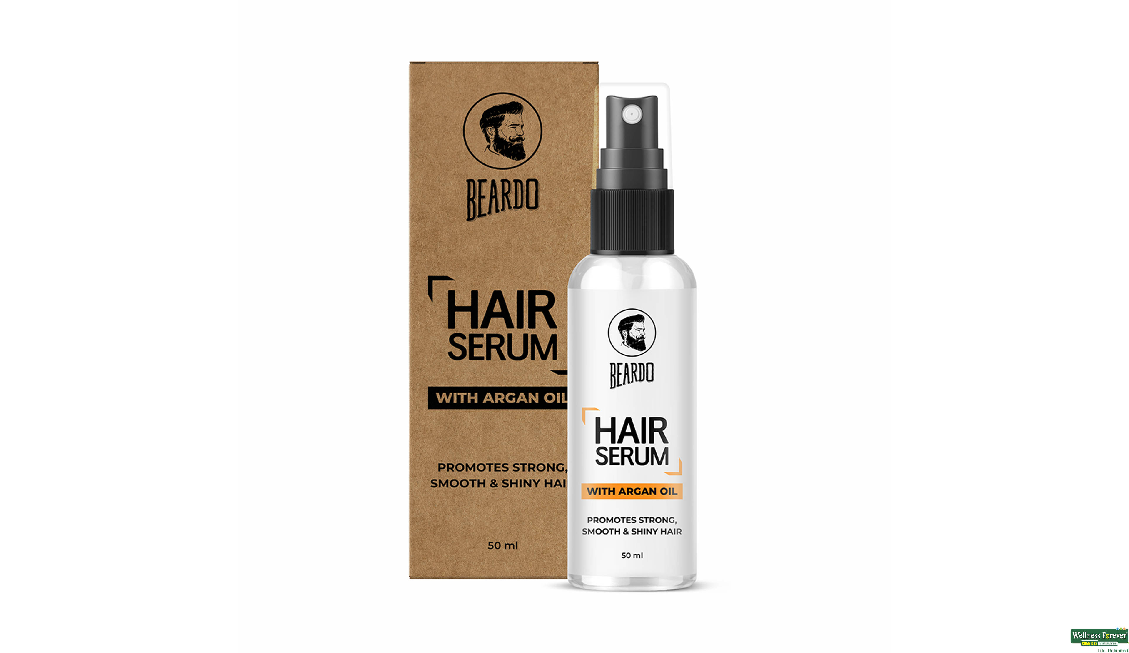 BEARDO HR/SERUM WITH ARGAN OIL 50ML- 1, 50ML, 
