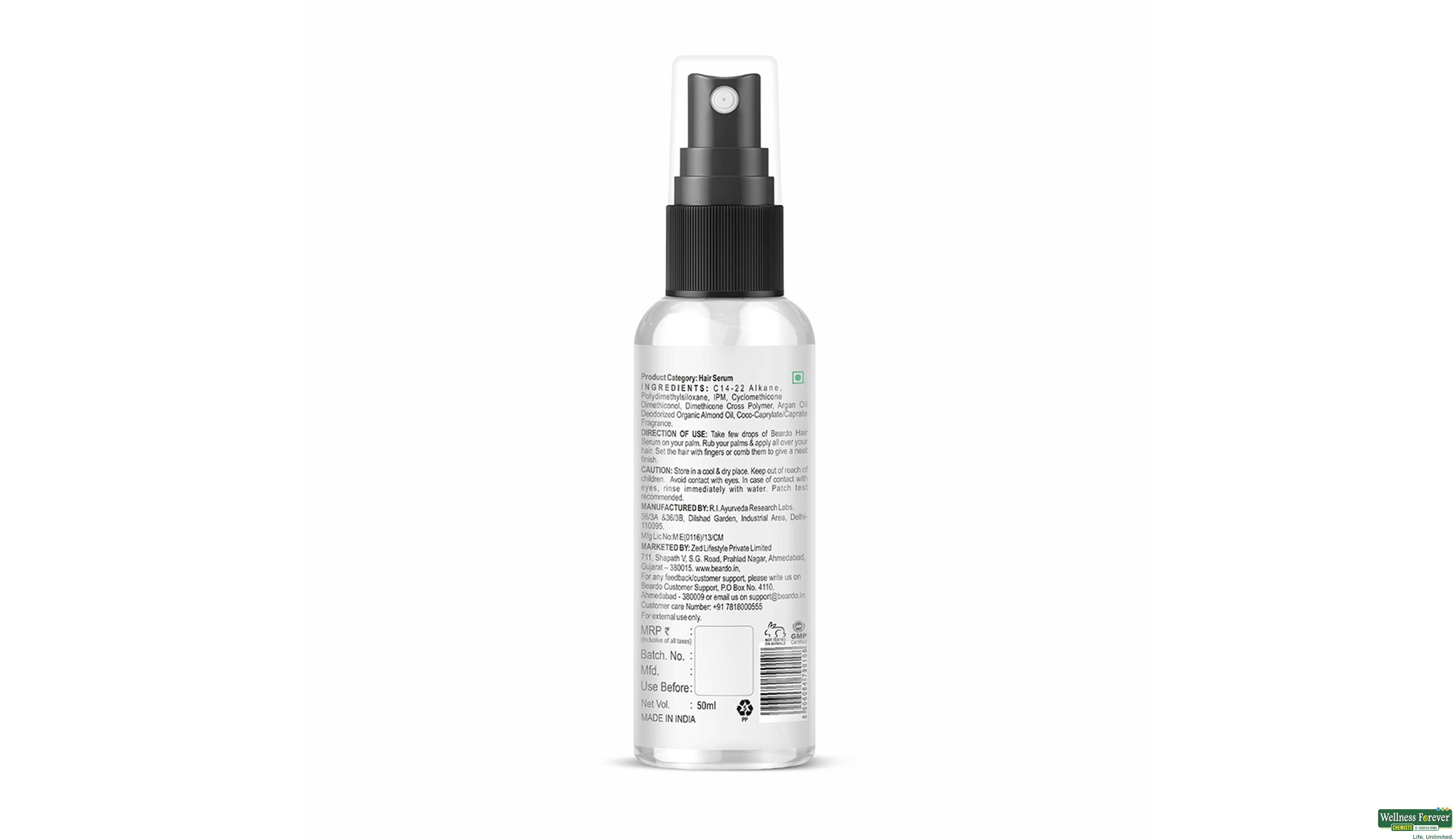 BEARDO HR/SERUM WITH ARGAN OIL 50ML- 3, 50ML, 