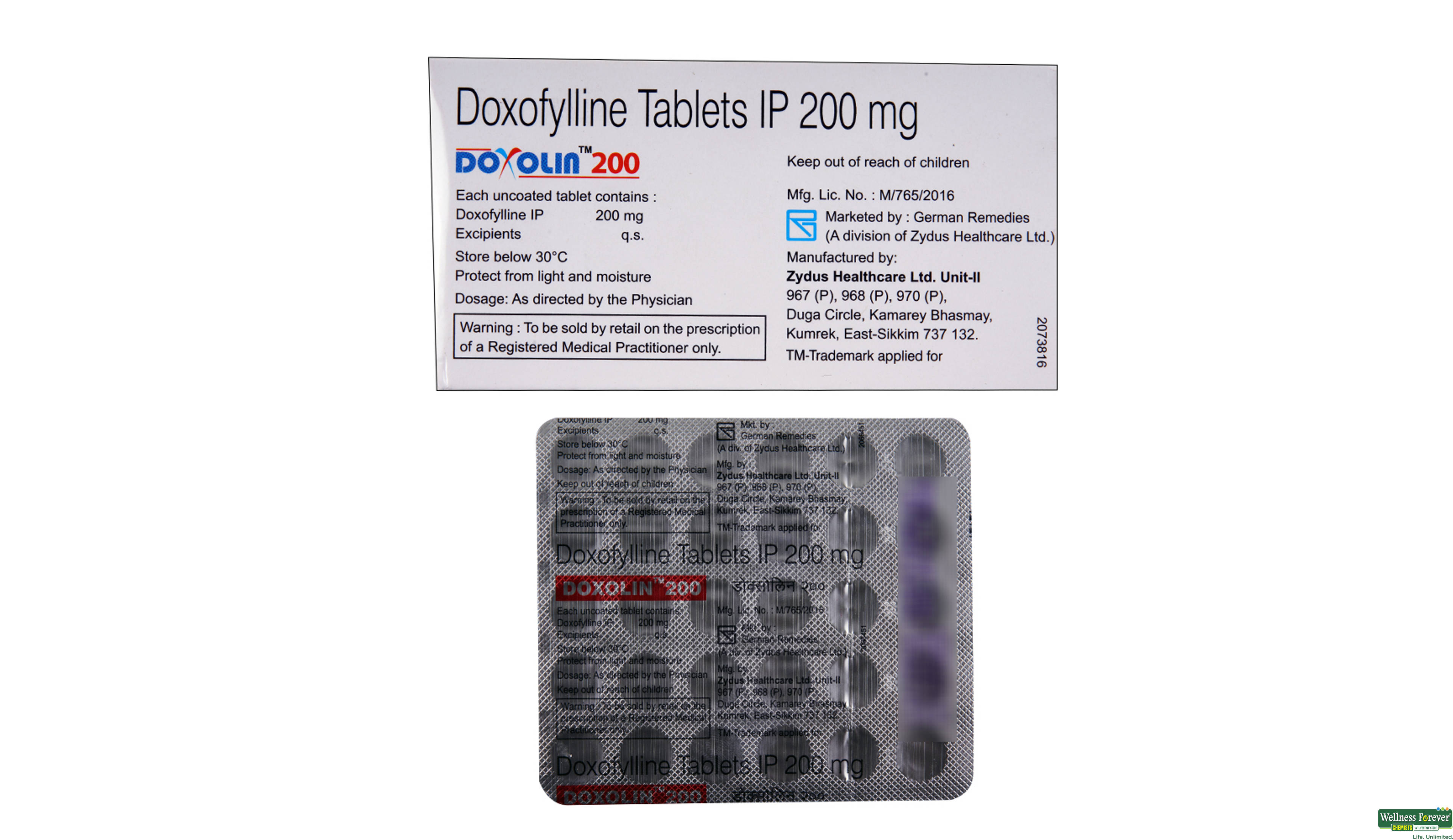 DOXOLIN 200MG 30TAB- 2, 30TAB, 