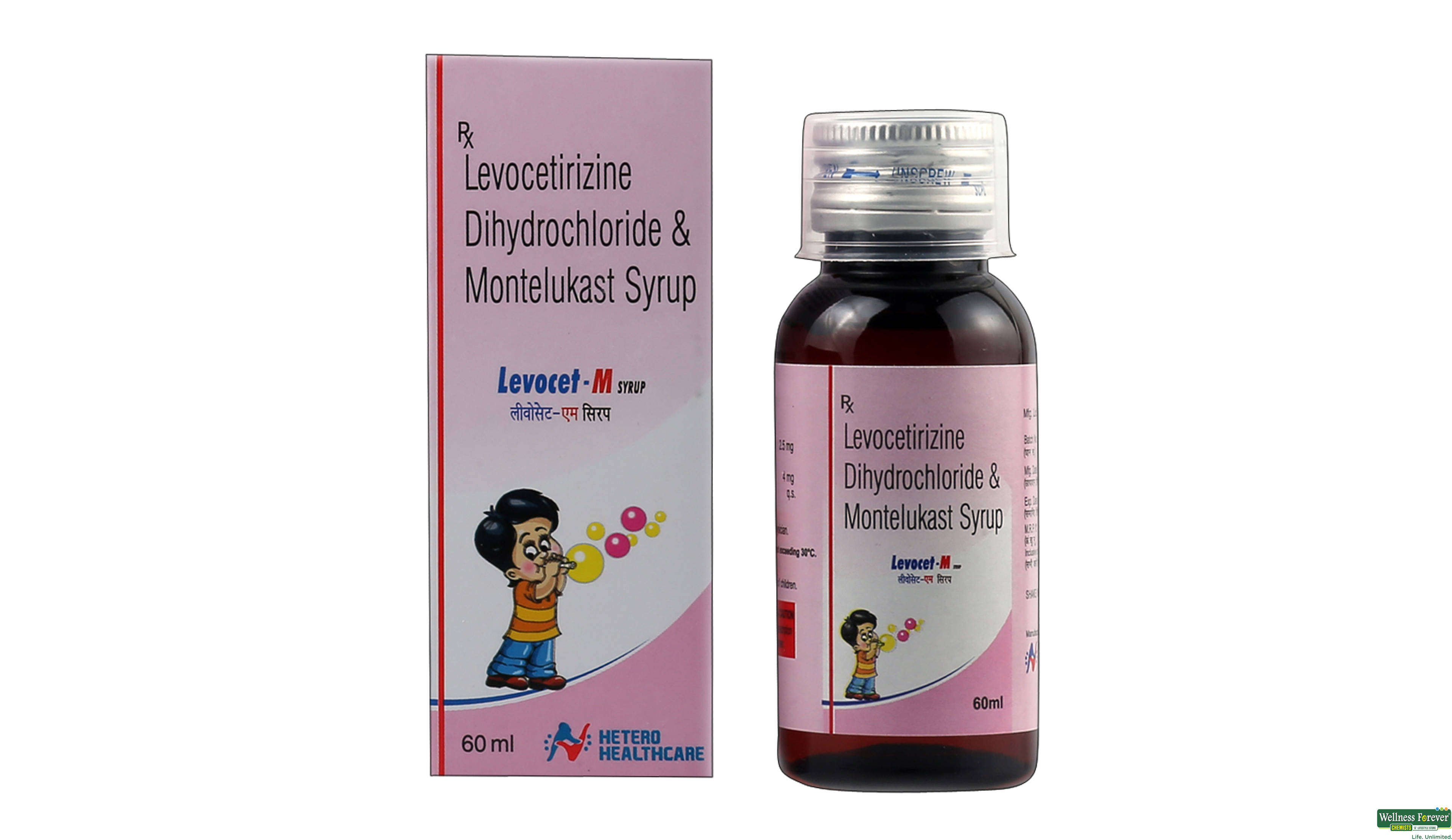 LEVOCET-M SYP 60ML- 1, 60ML, 