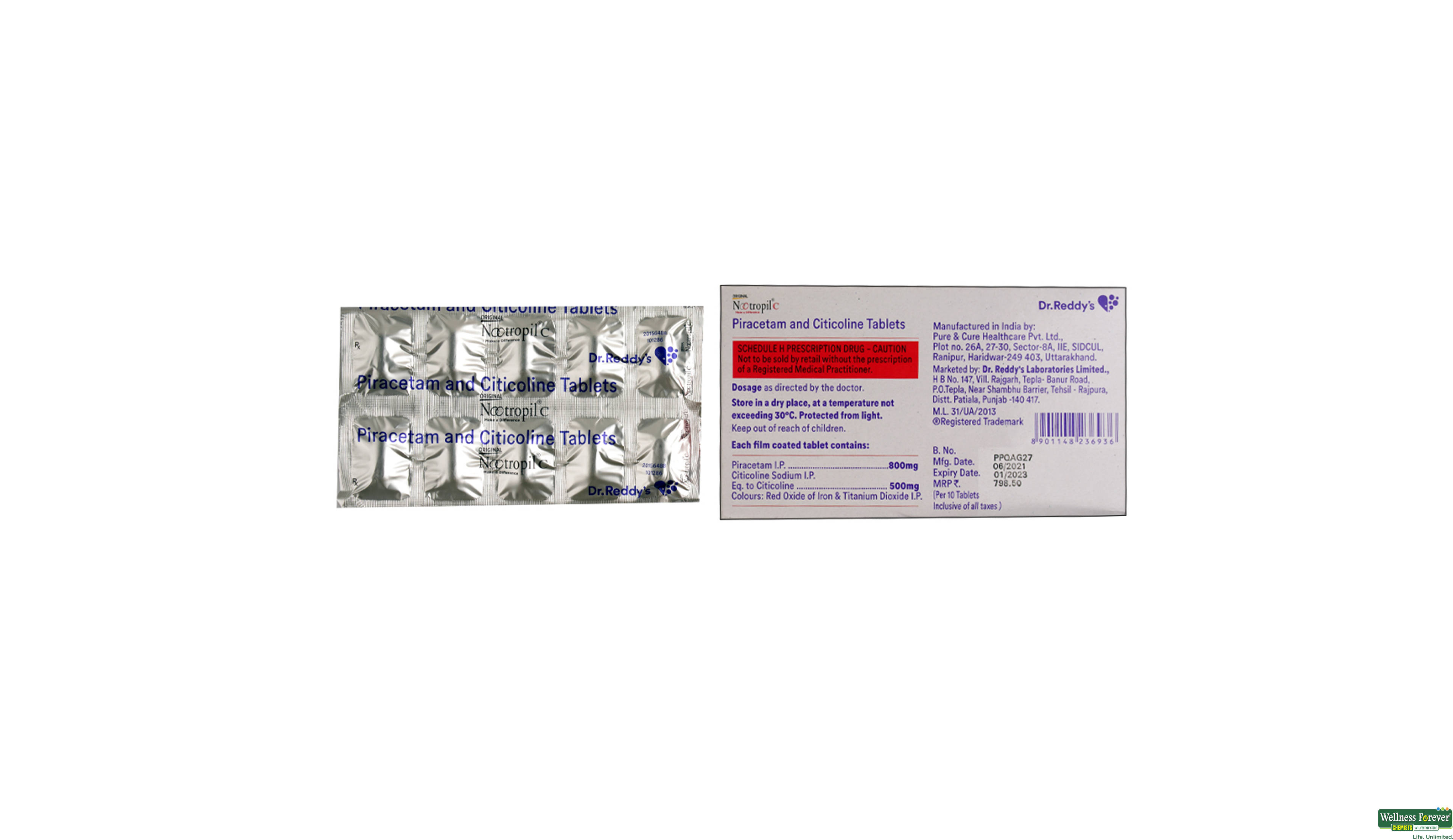 NOOTROPIL-C 10TAB- 2, 10TAB, 