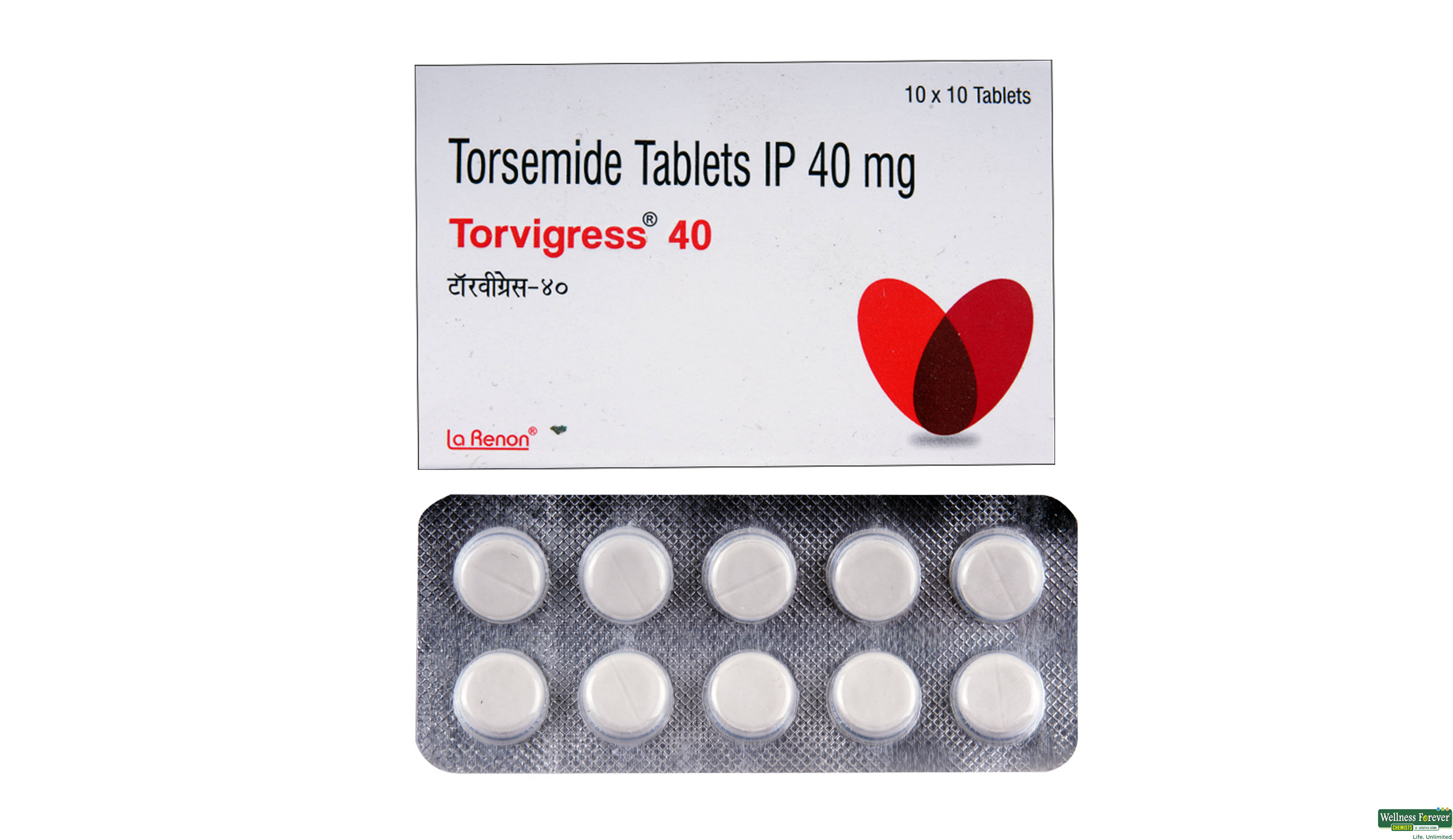 TORVIGRESS 40MG 10TAB- 1, 10TAB, 