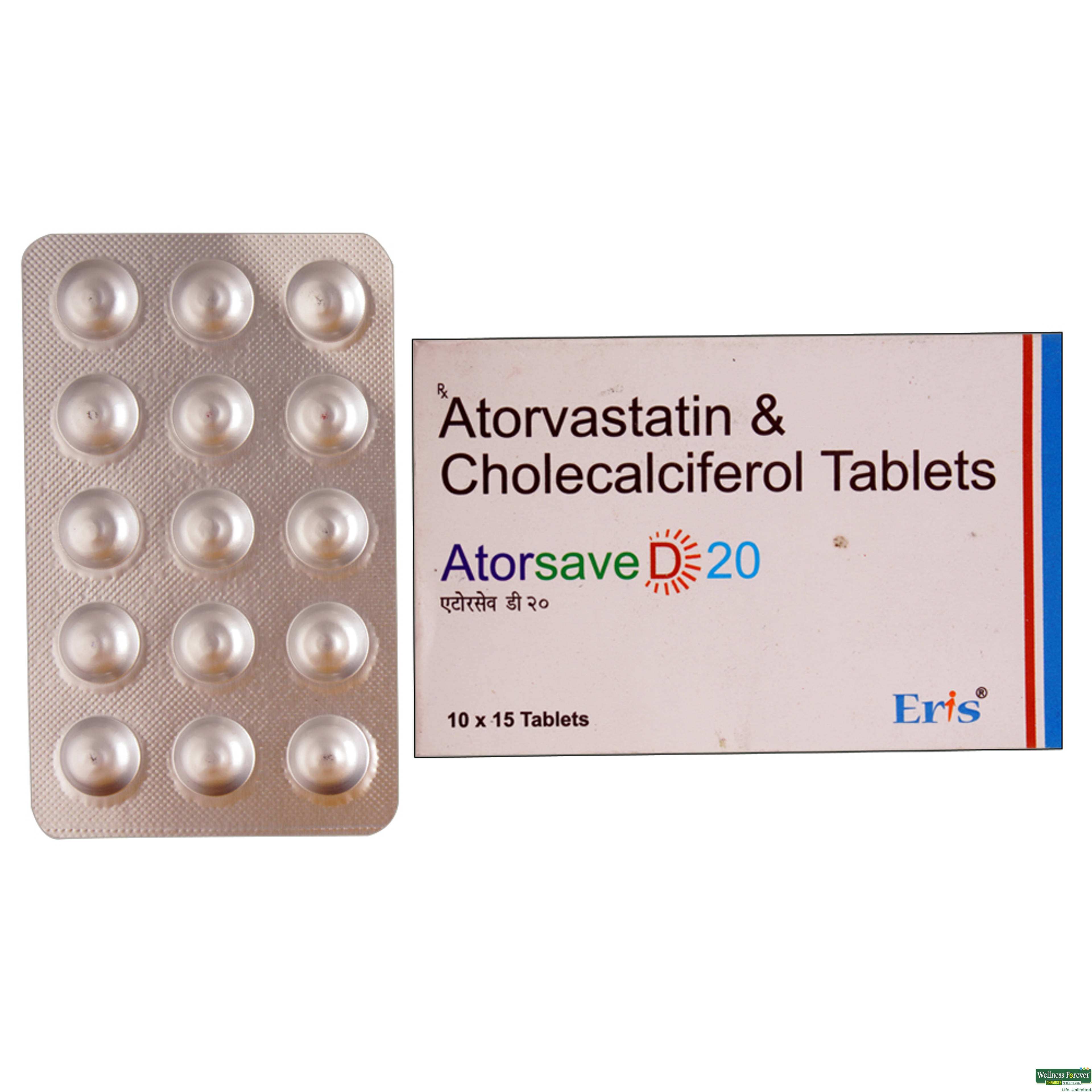 Atorsave-D 20mg 15 Tablets-image