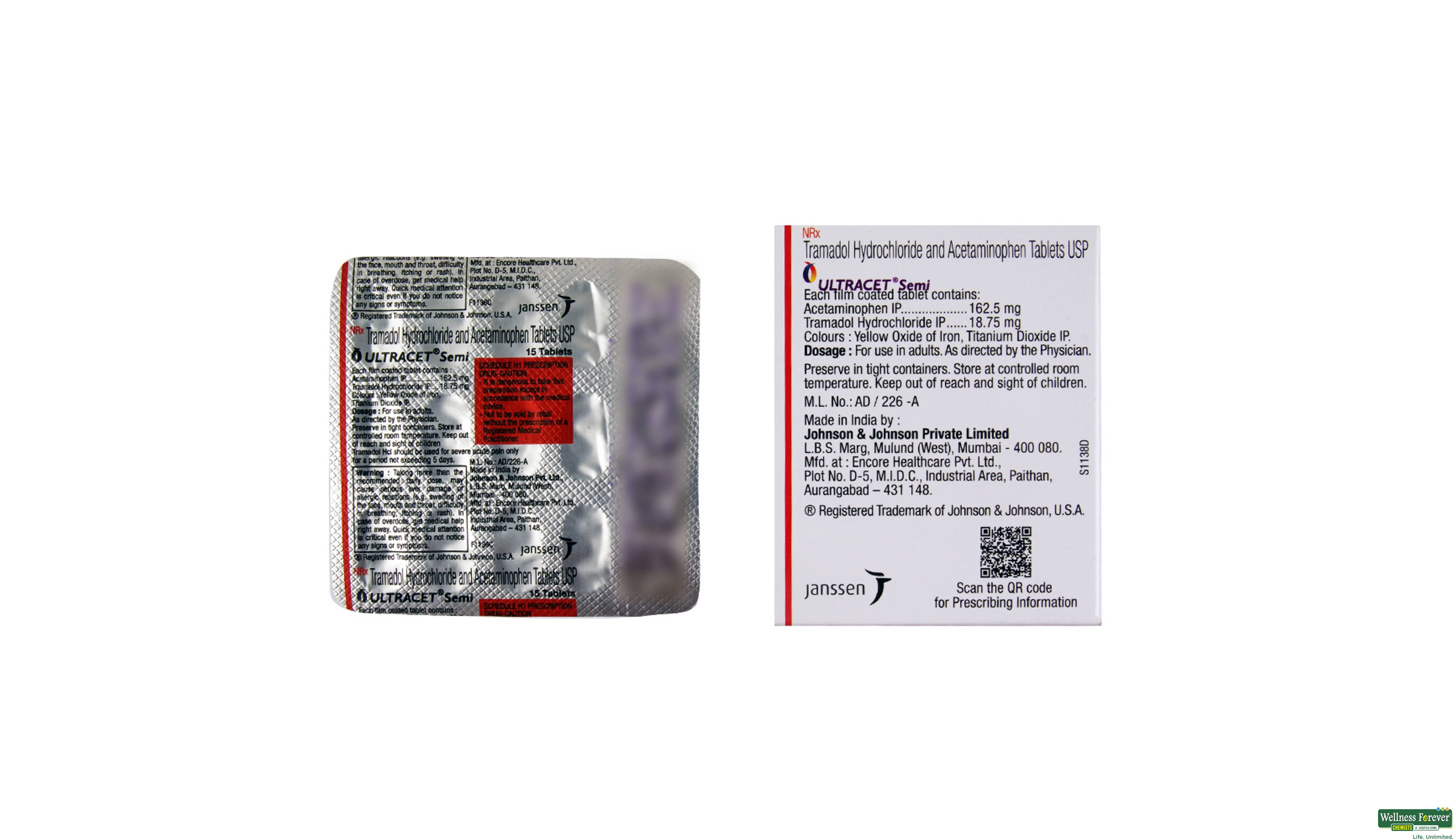 ULTRACET-SEMI 15TAB- 2, 15TAB, 