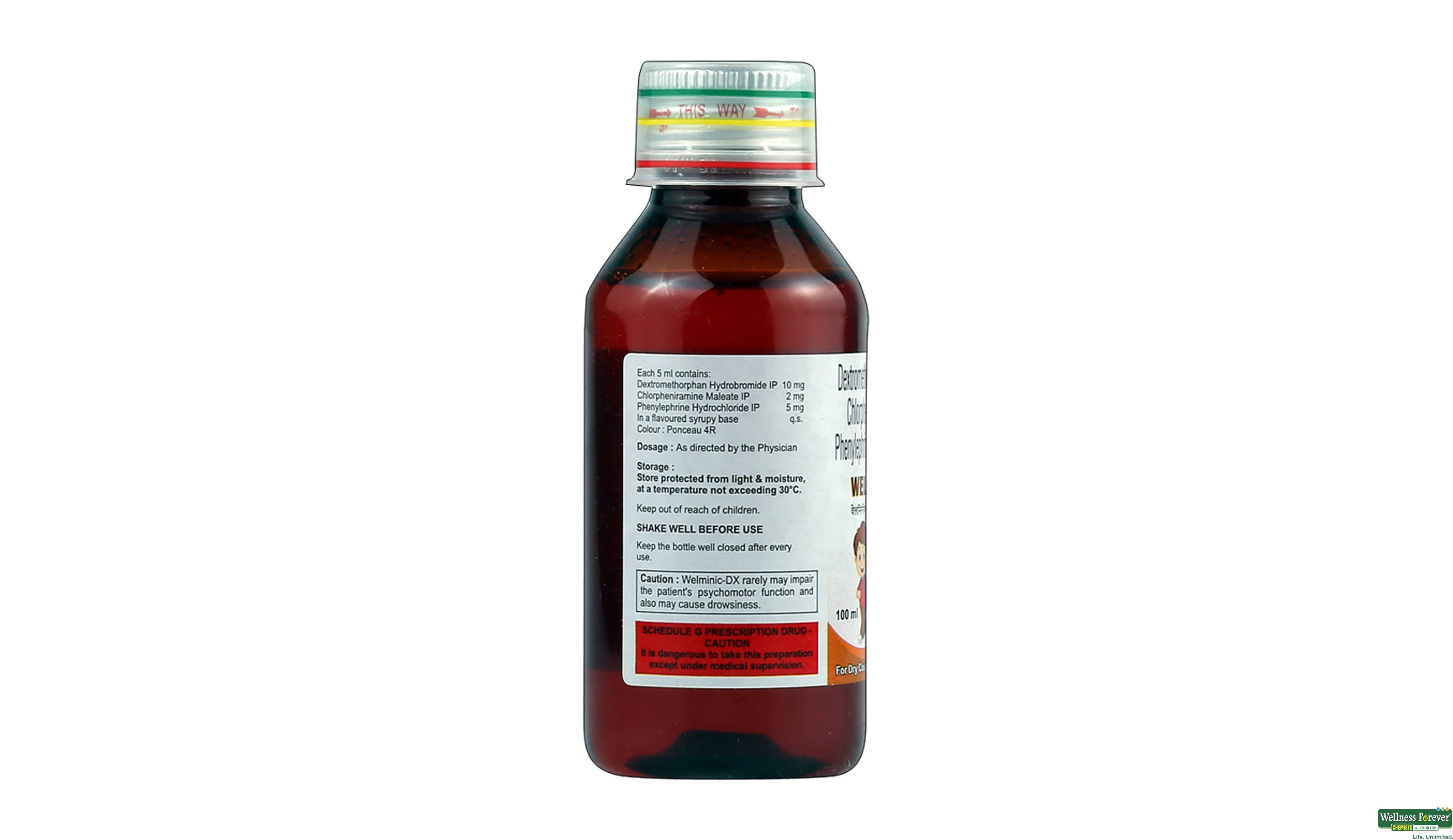 WELMINIC-DX SYP 100ML- 2, 100ML, 
