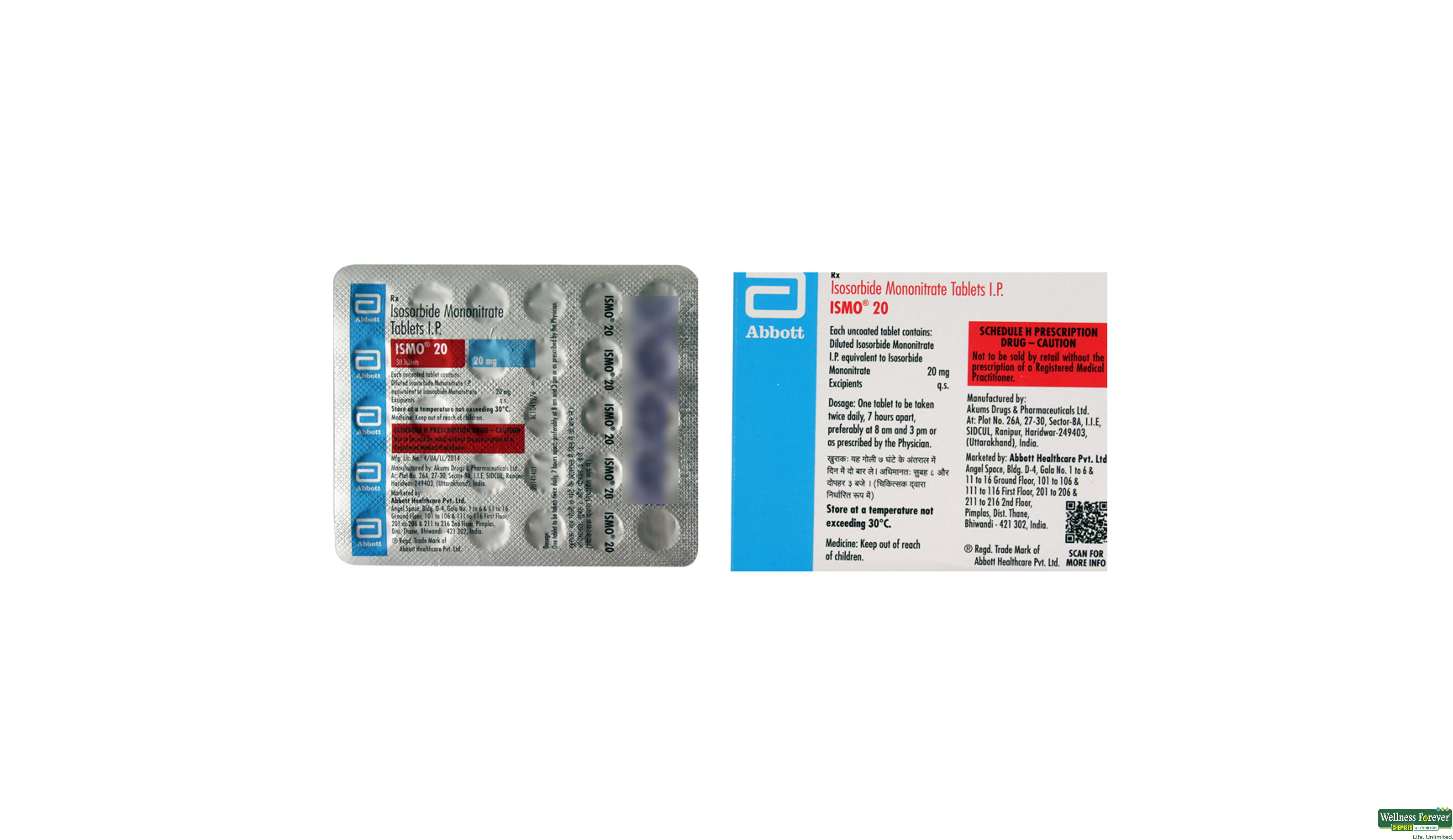 ISMO 20MG 30TAB- 2, 30TAB, 