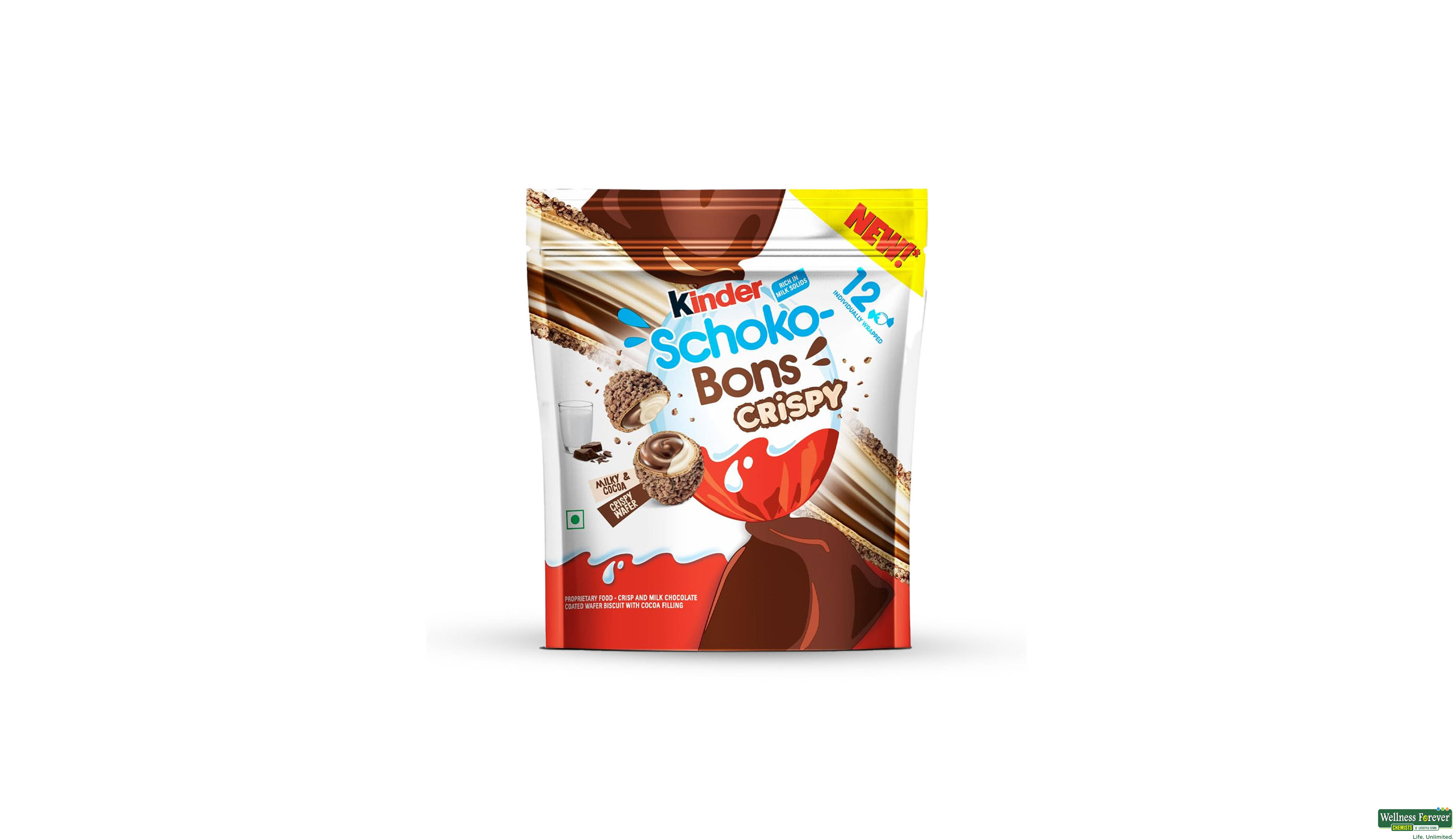 KINDER SCHOKOBON CRISPY 4PC- 1, 4PC, null