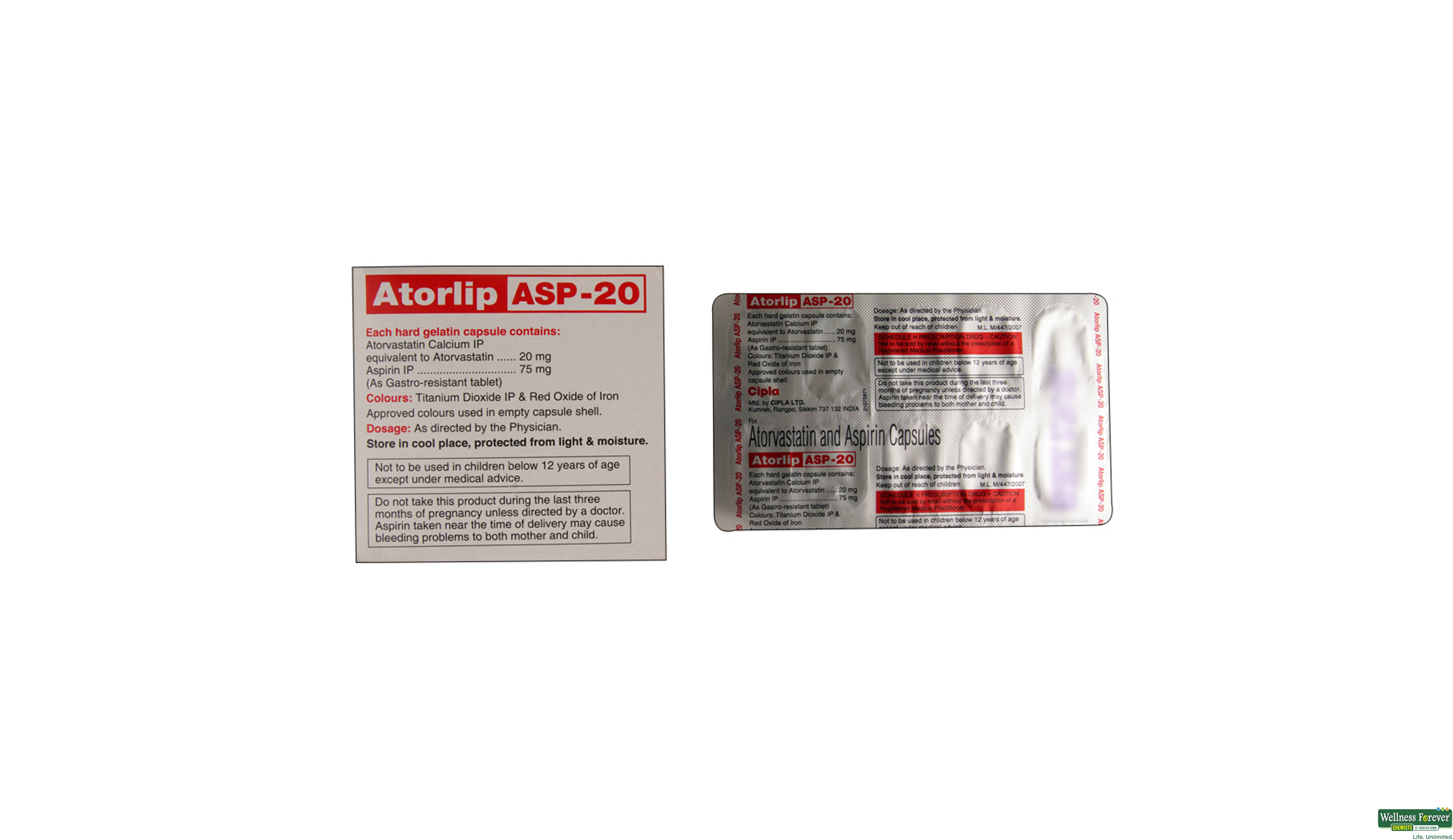 ATORLIP-ASP 20MG 10CAP- 2, 10CAP, 