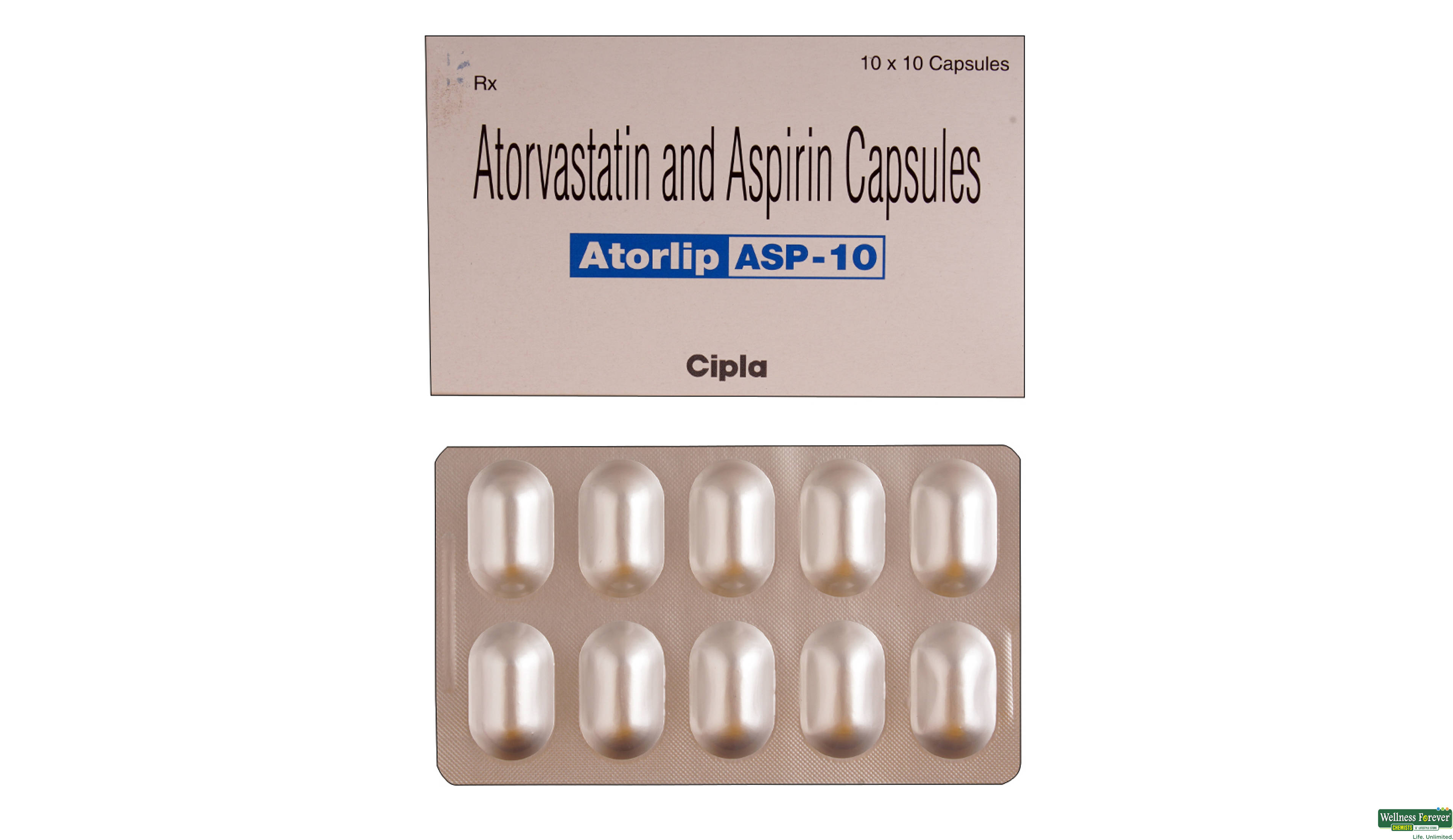 ATORLIP-ASP 10MG 10CAP- 1, 10CAP, 