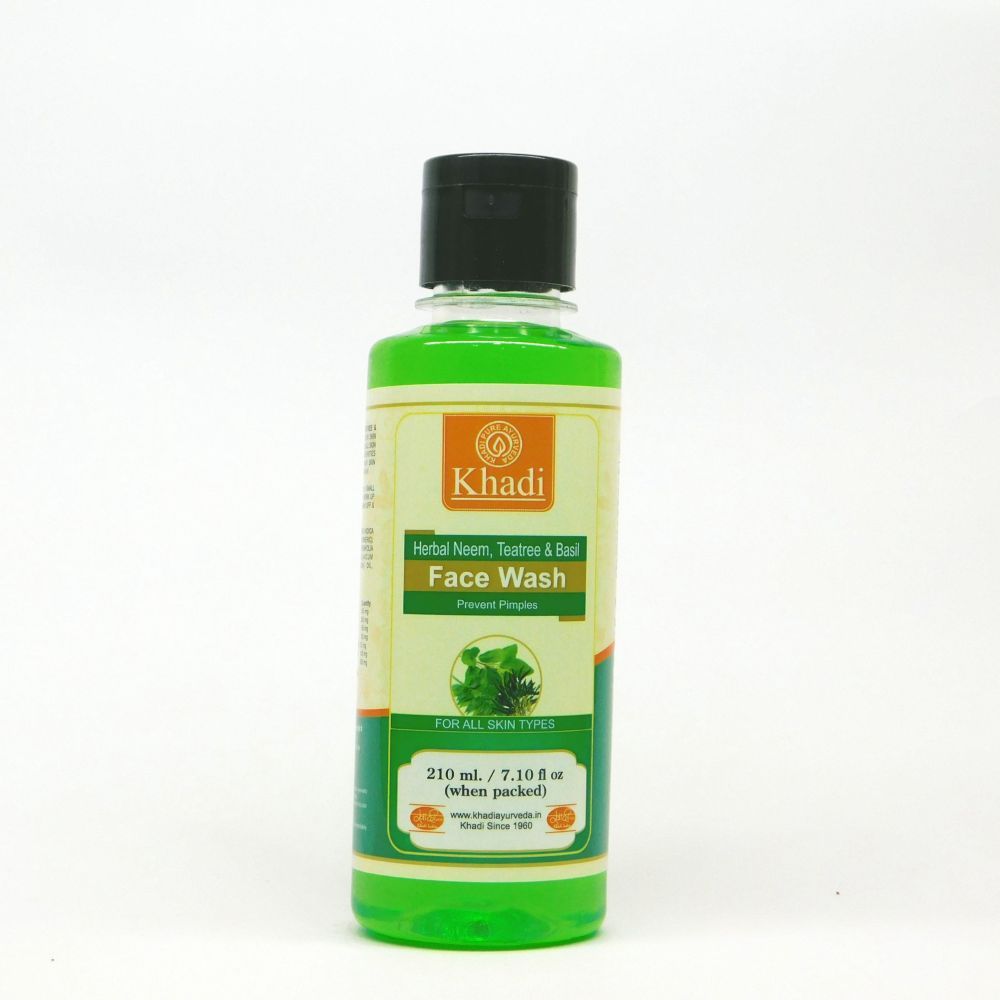 Buy Khadi Natural Neem Tea Tree And Tulsi Herbal Face Wash