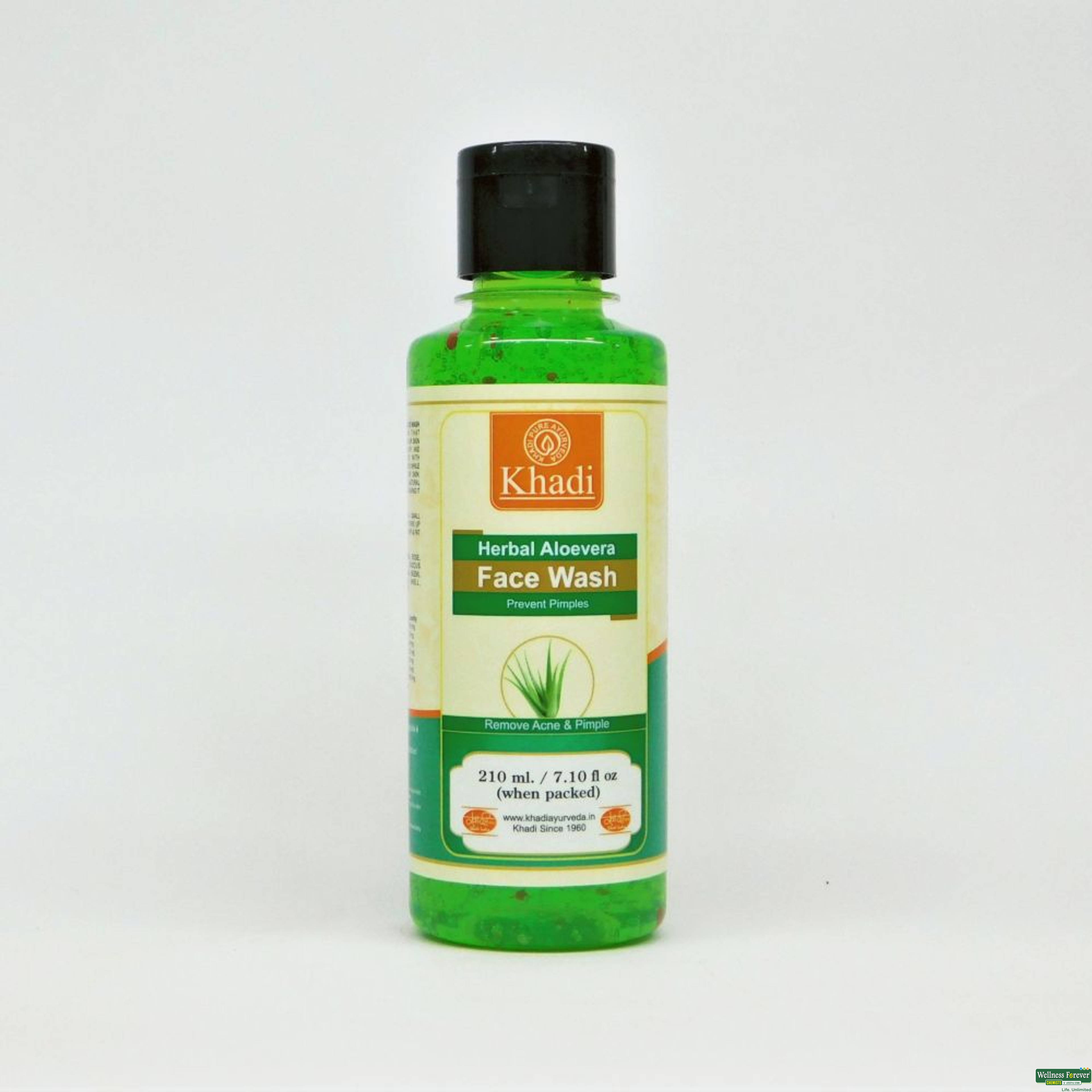 Khadi Natural Herbal Aloe Vera Face Wash, 210 ml-image