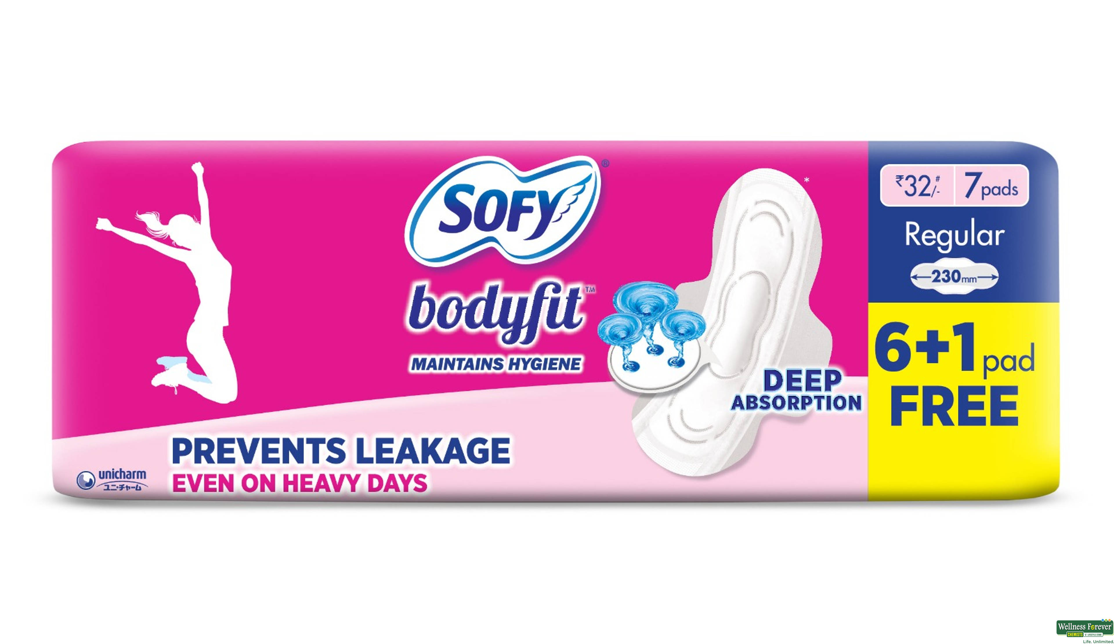 SOFY SA/PADS BODYFIT REG 7PC- 1, 7PC, null