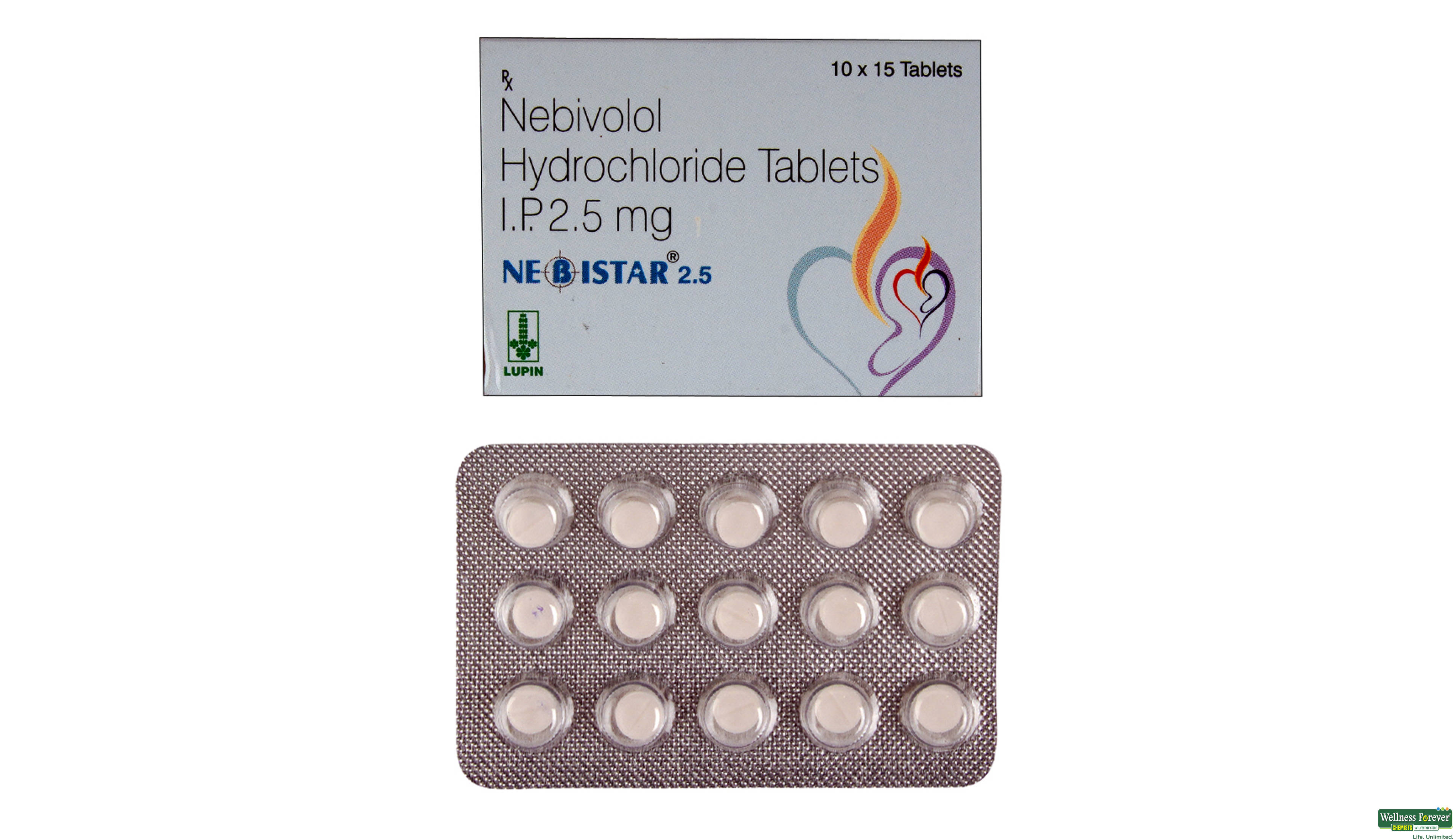 NEBISTAR 2.5MG 15TAB- 1, 15TAB, 