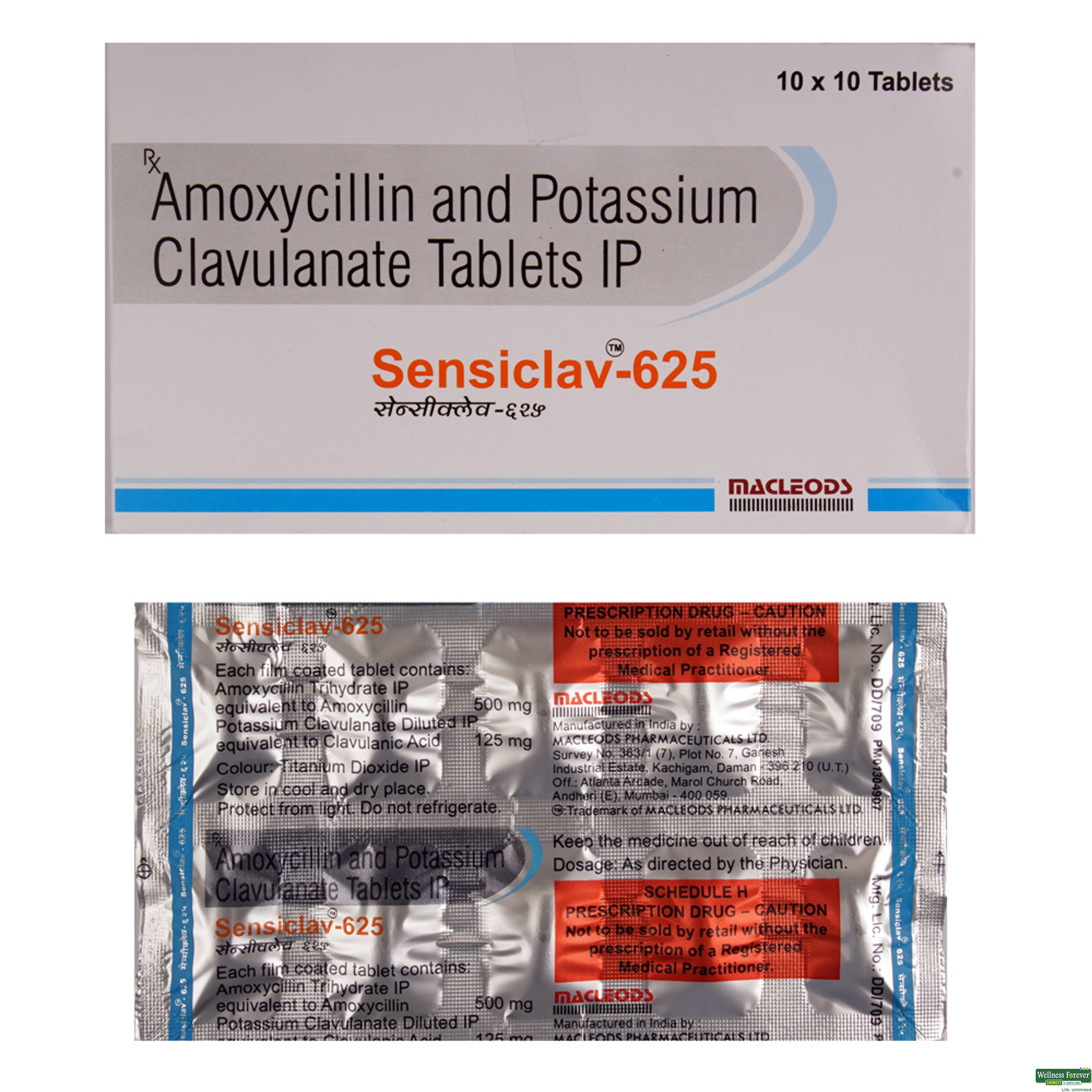 SENSICLAV 625MG 10TAB-image