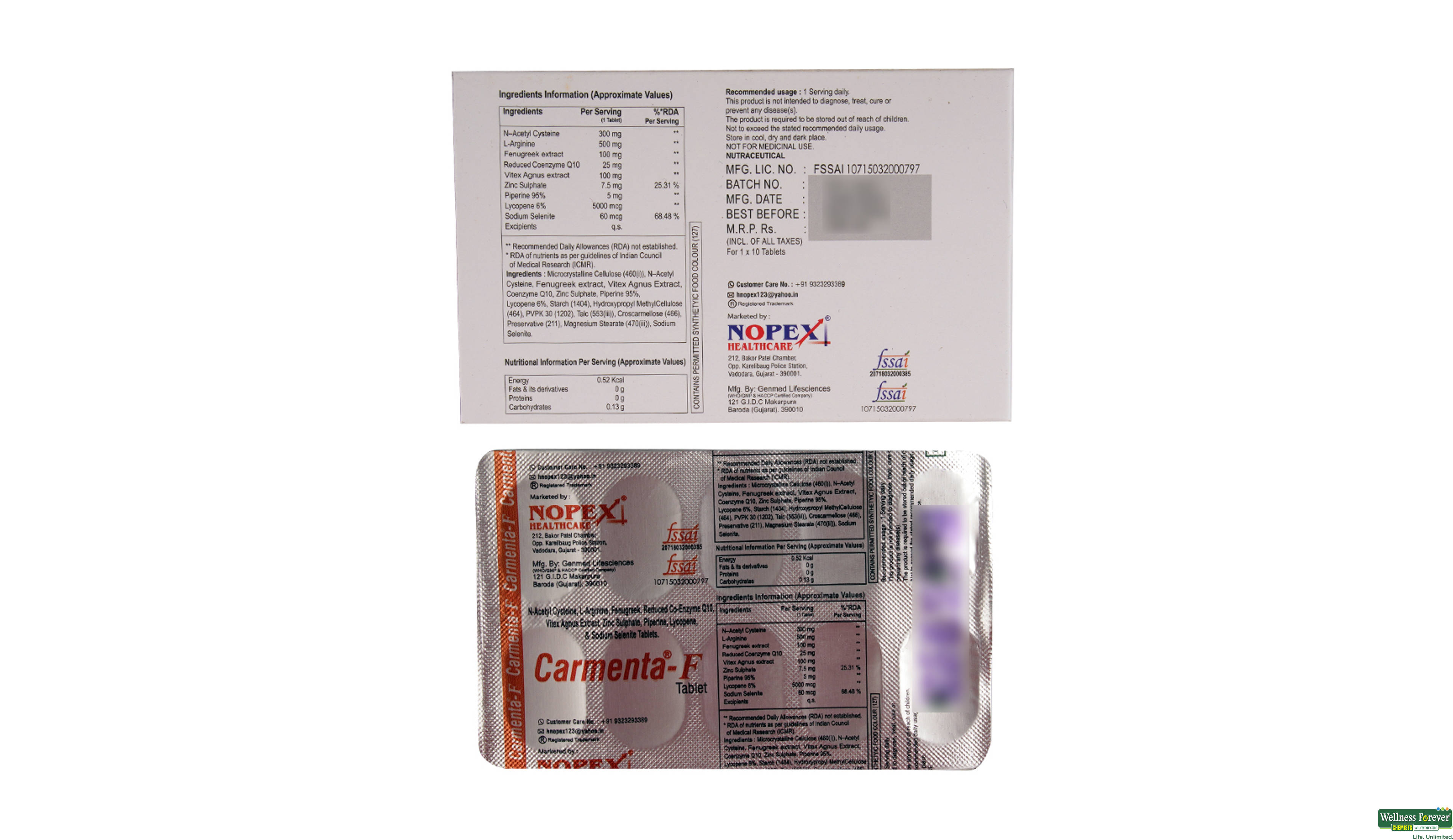 CARMENTA-F 10TAB- 2, 10TAB, 