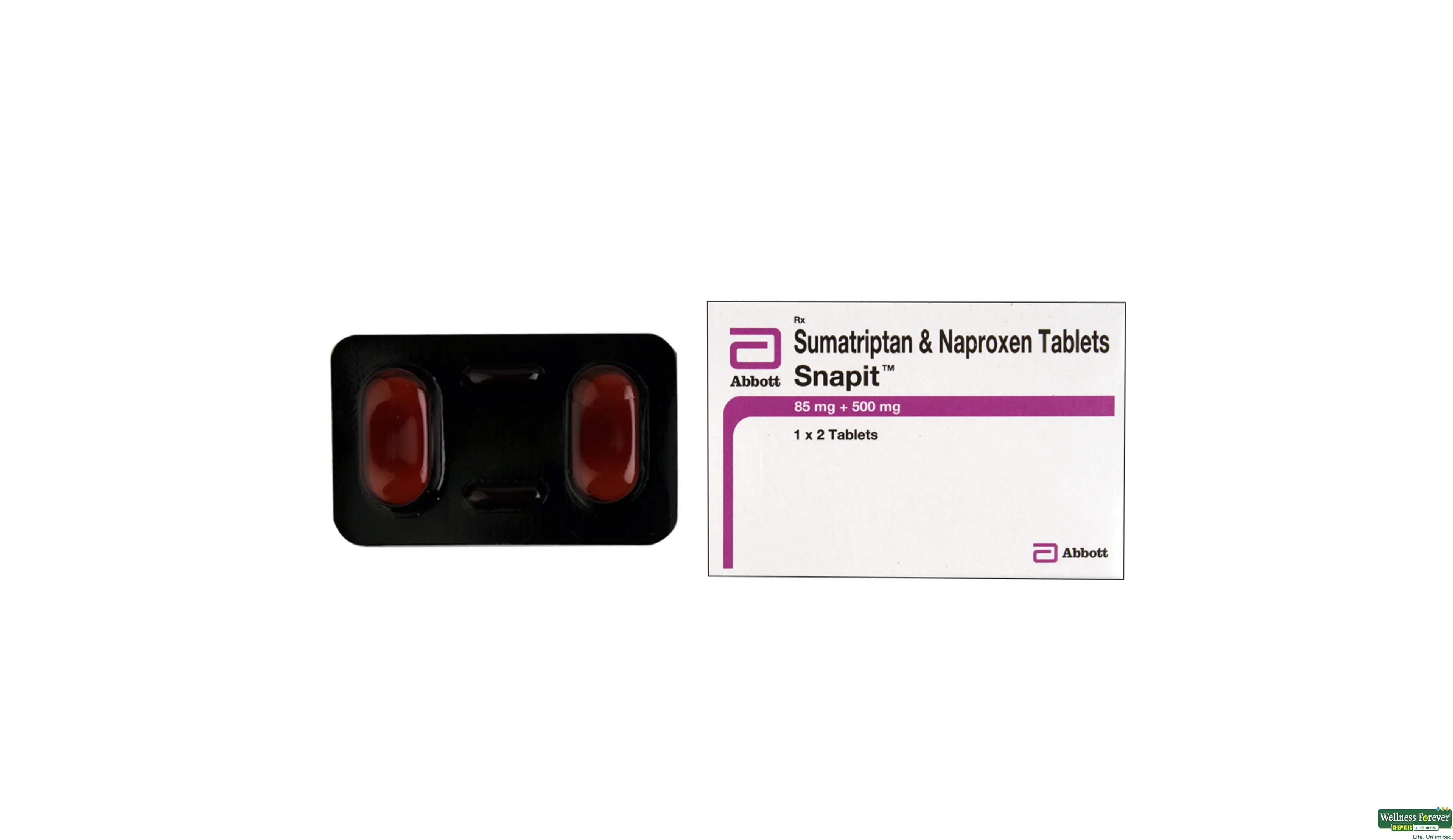 SNAPIT 85MG/500MG 2TAB- 1, 2TAB, 