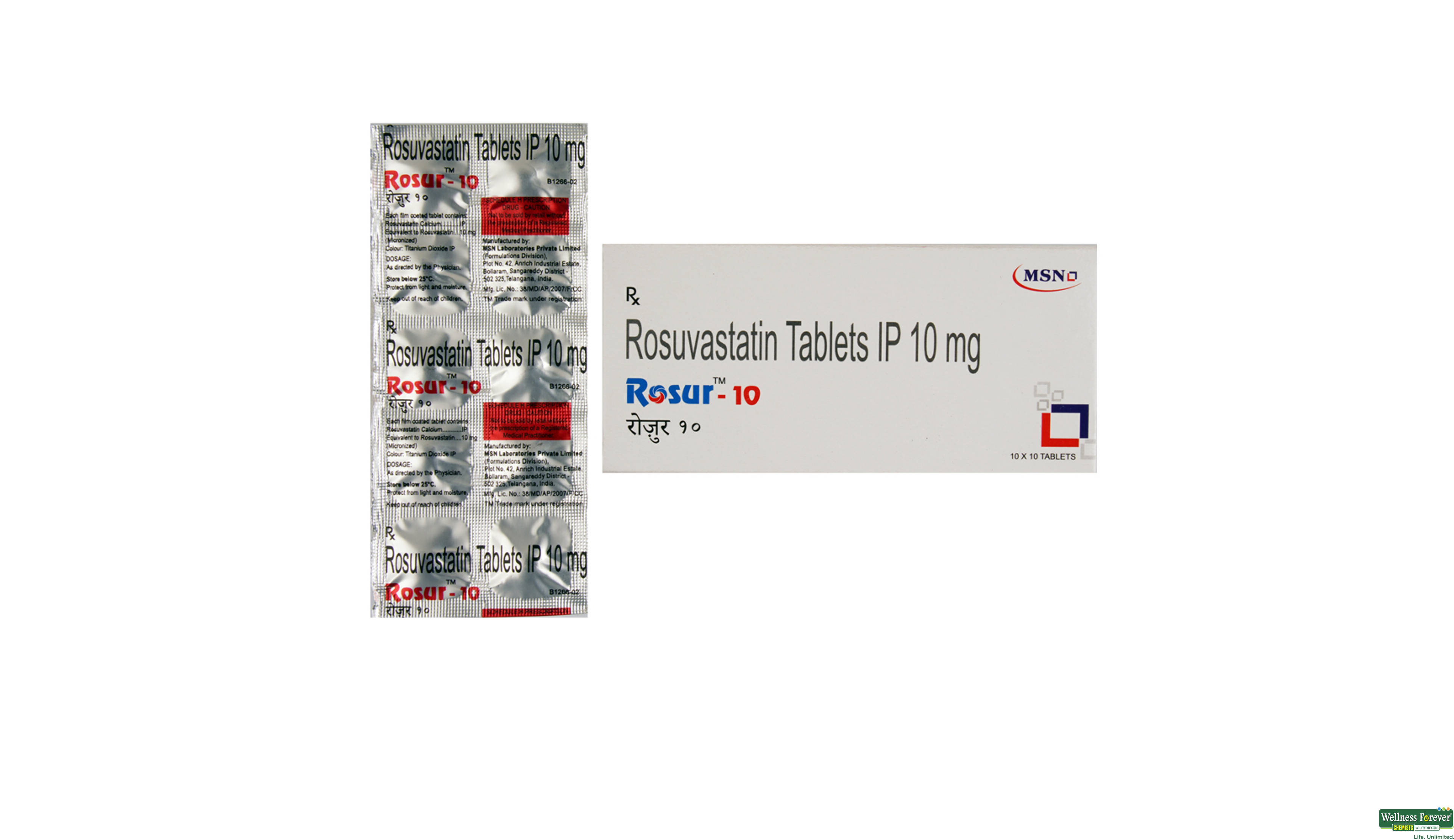 ROSUR 10MG 10TAB- 1, 10TAB, 
