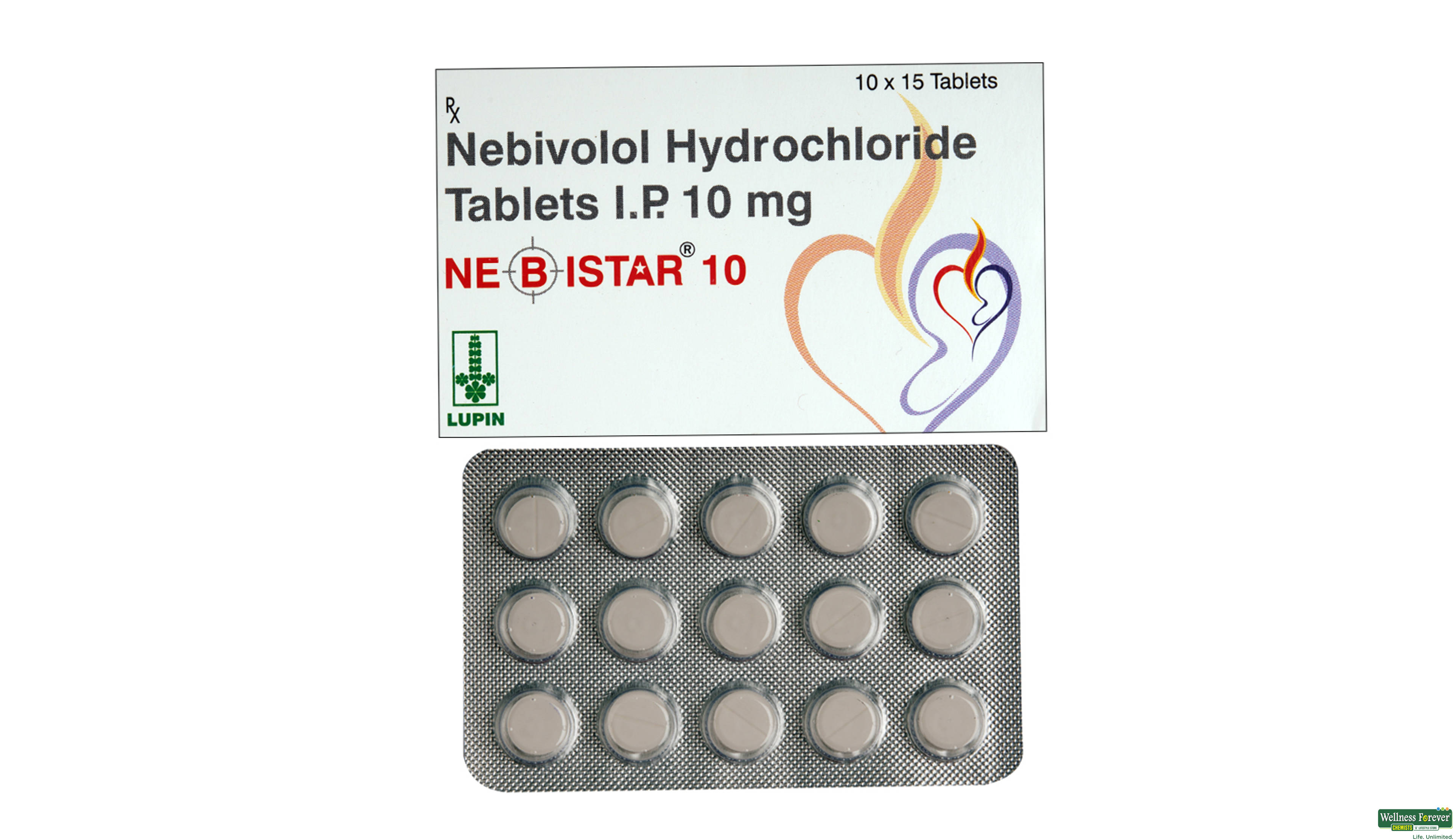 NEBISTAR 10MG 15TAB- 1, 15TAB, 