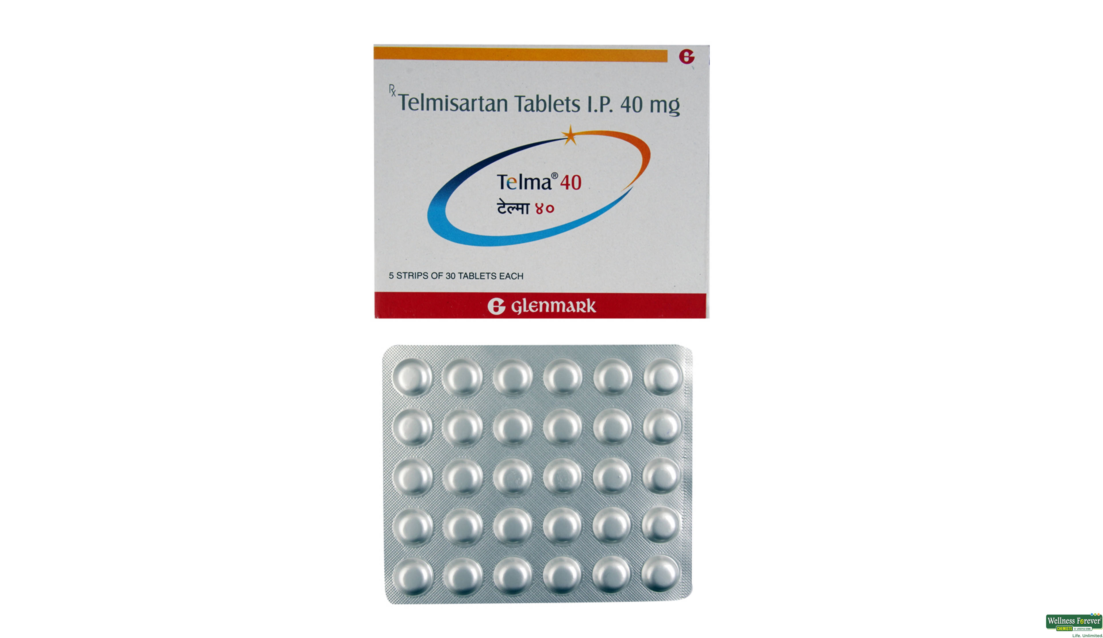 TELMA 40MG 30TAB- 1, 30TAB, 