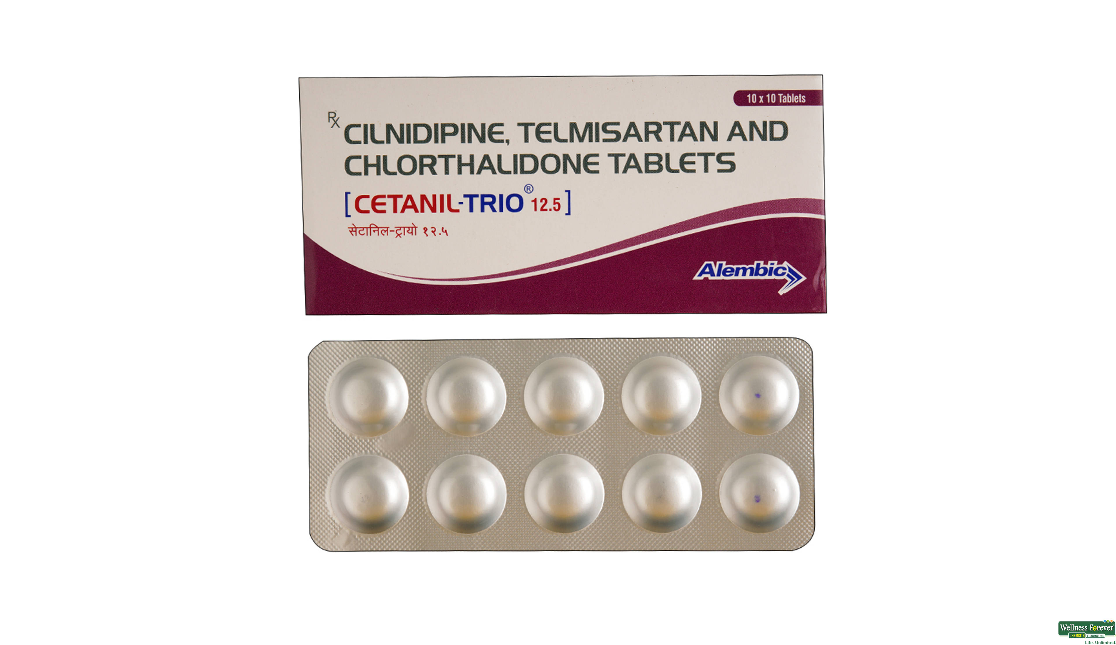 CETANIL-TRIO 12.5MG 10TAB- 1, 10TAB, 