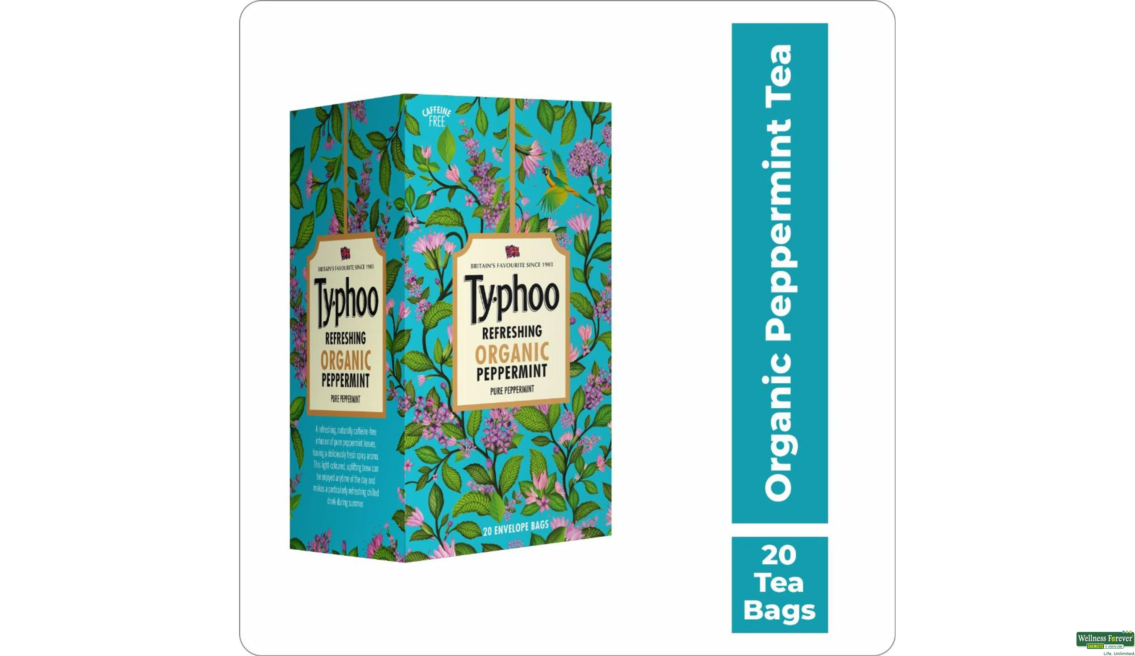 TY-PHOO TEA ORGANIC PEPPERMINT 20BAGS- 1, 20BAGS, null