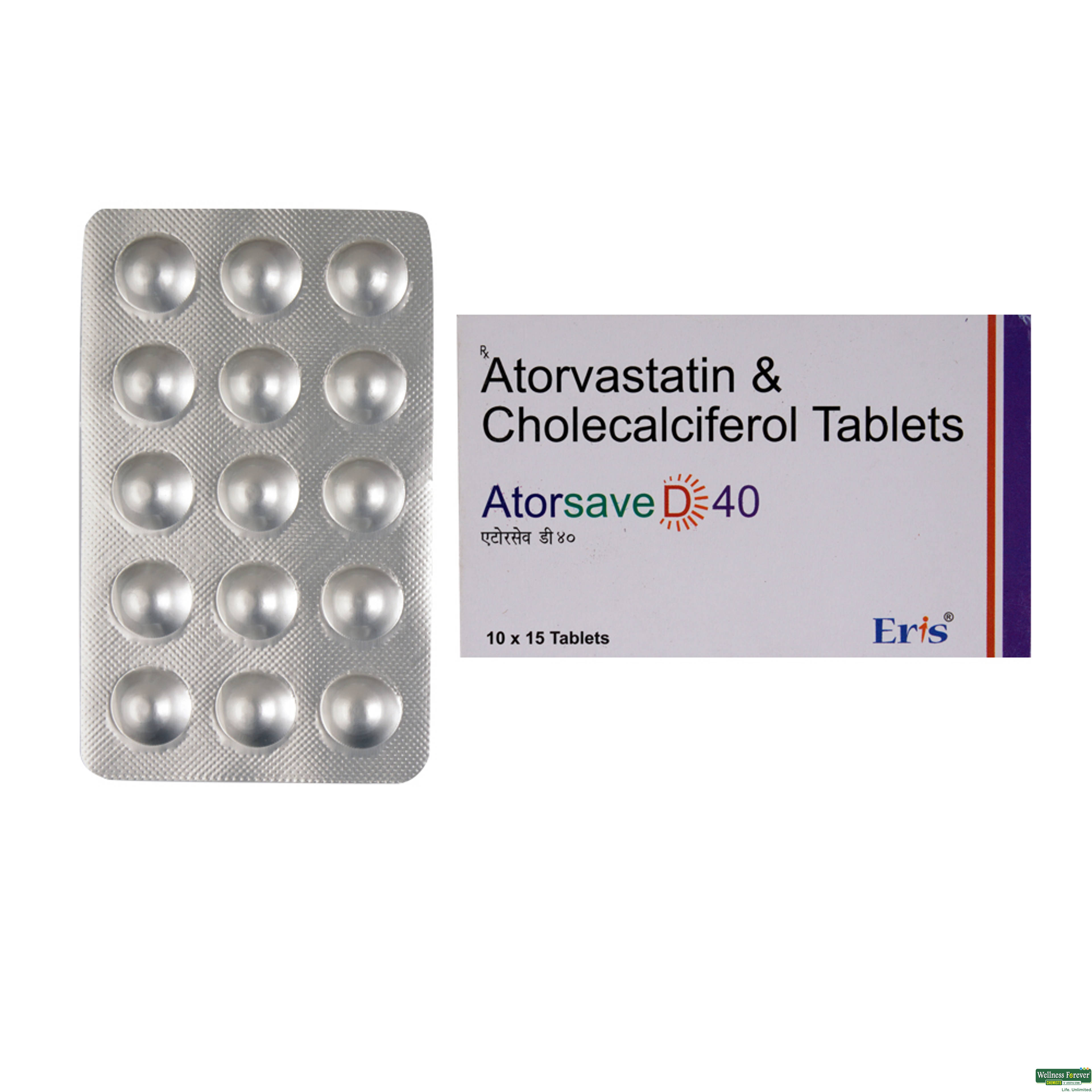 Atorsave-D 40mg 15 Tablets-image