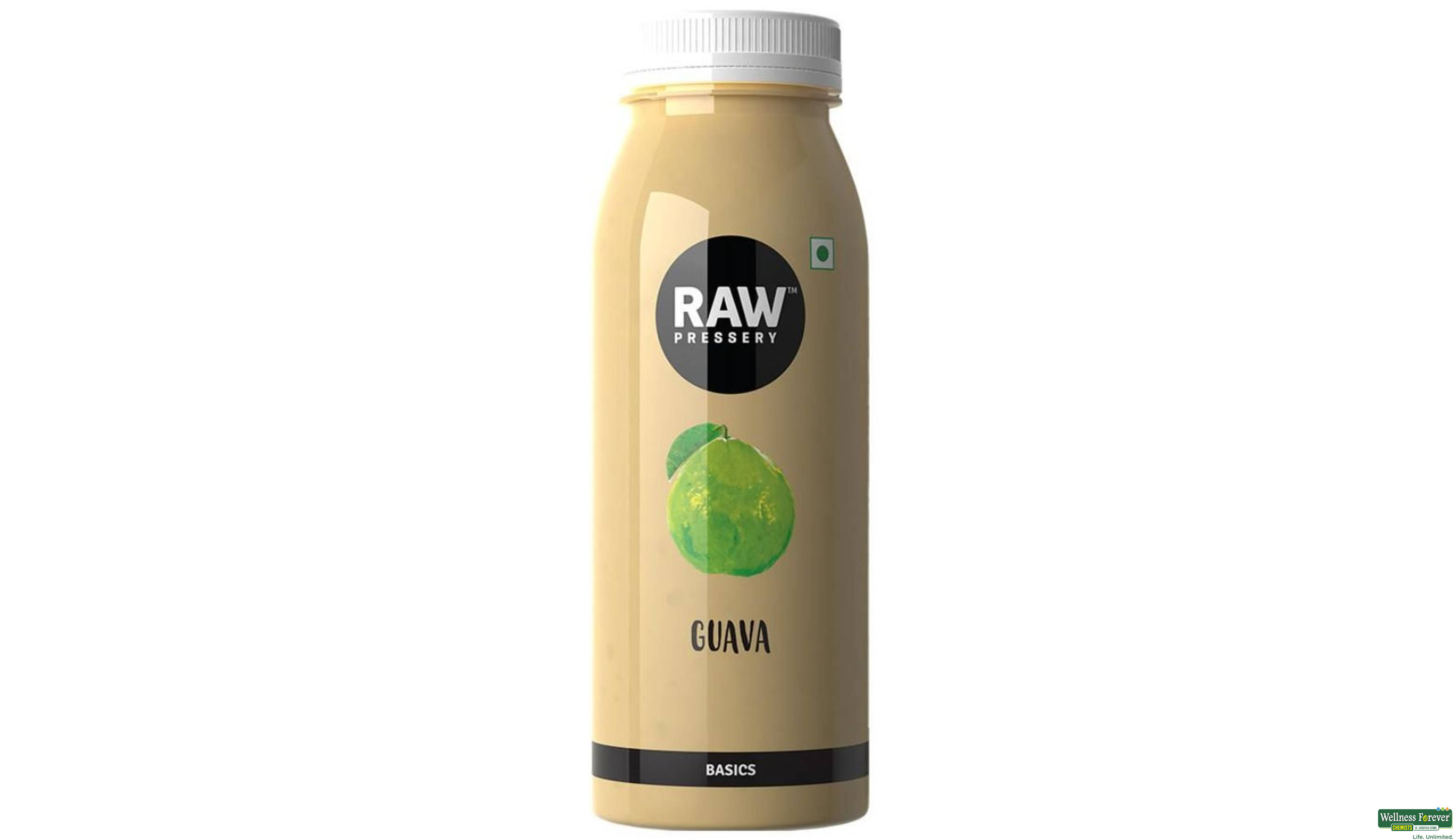 RAW COLD PRESSED JUICE GUAVA 250ML- 1, 250ML, null