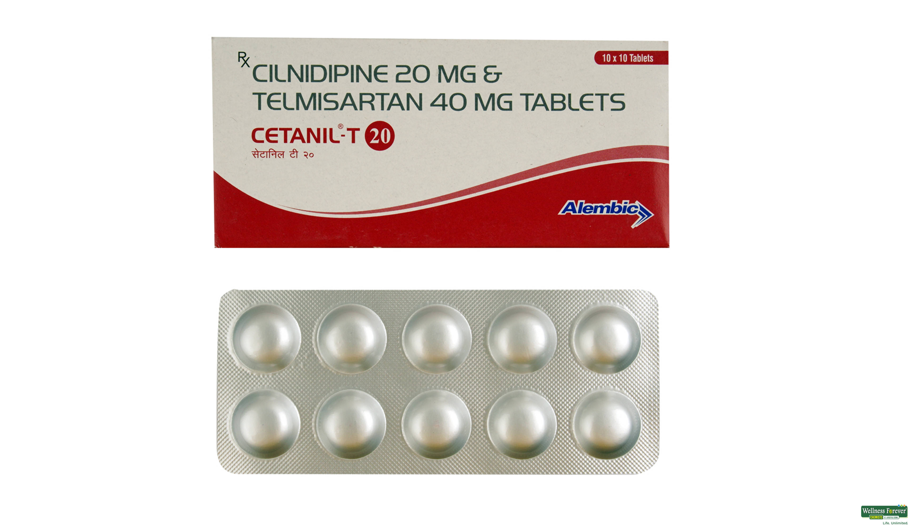 CETANIL-T 20MG 10TAB- 1, 10TAB, 