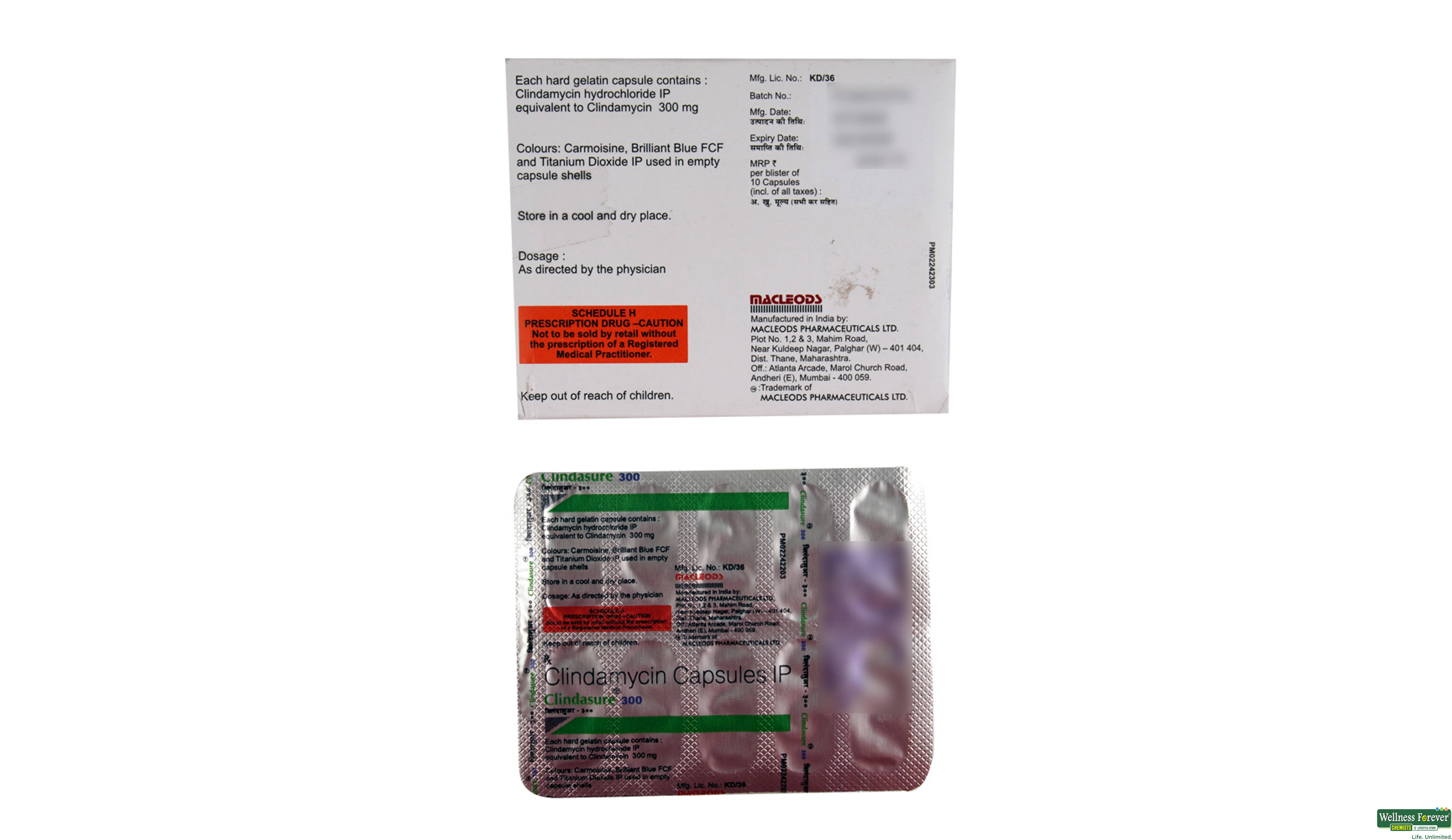 CLINDASURE 300MG 10CAP- 2, 10CAP, 