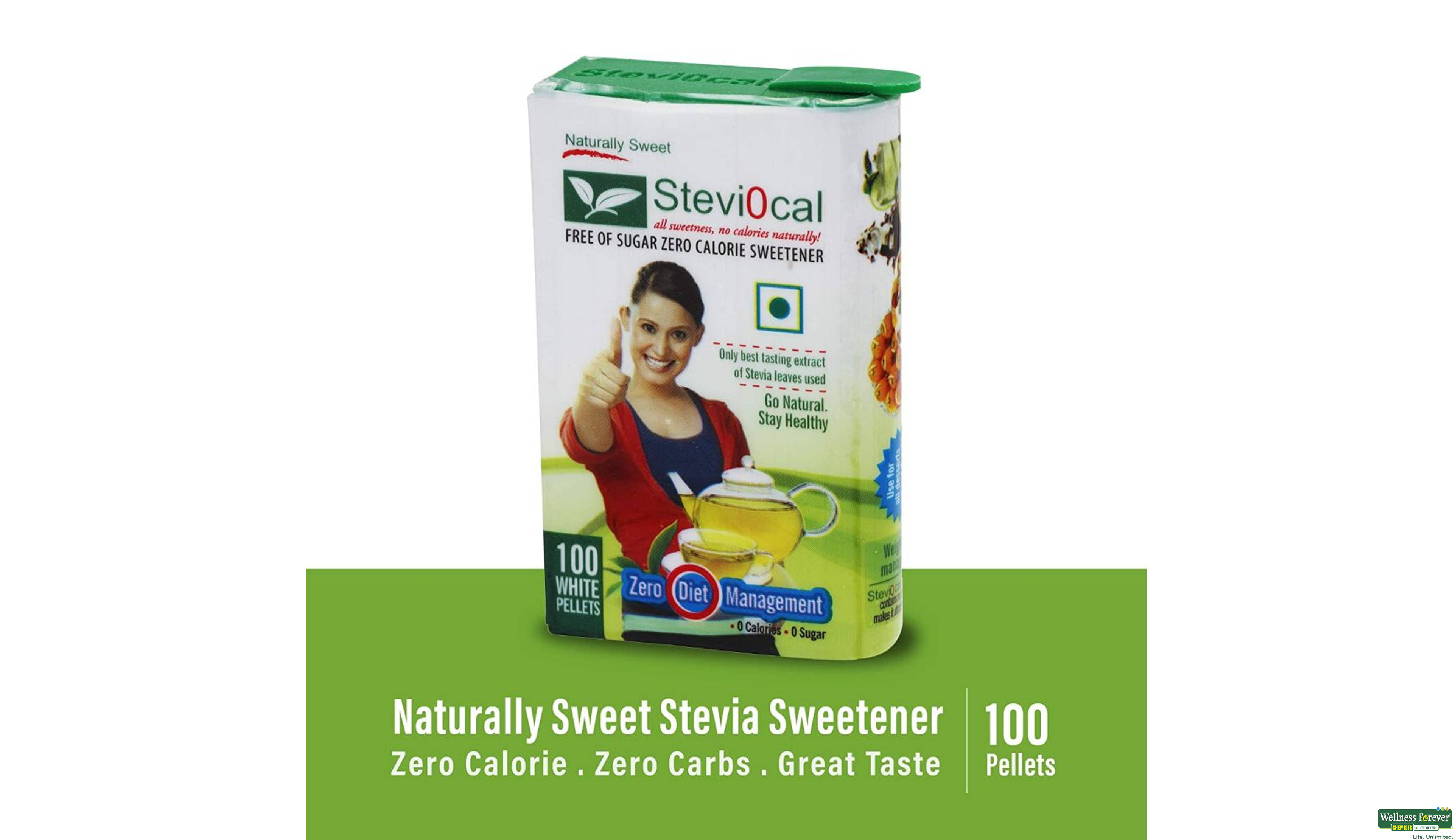 STEVI0CAL NATURALLY SWEET 100TAB- 3, 100TAB, null