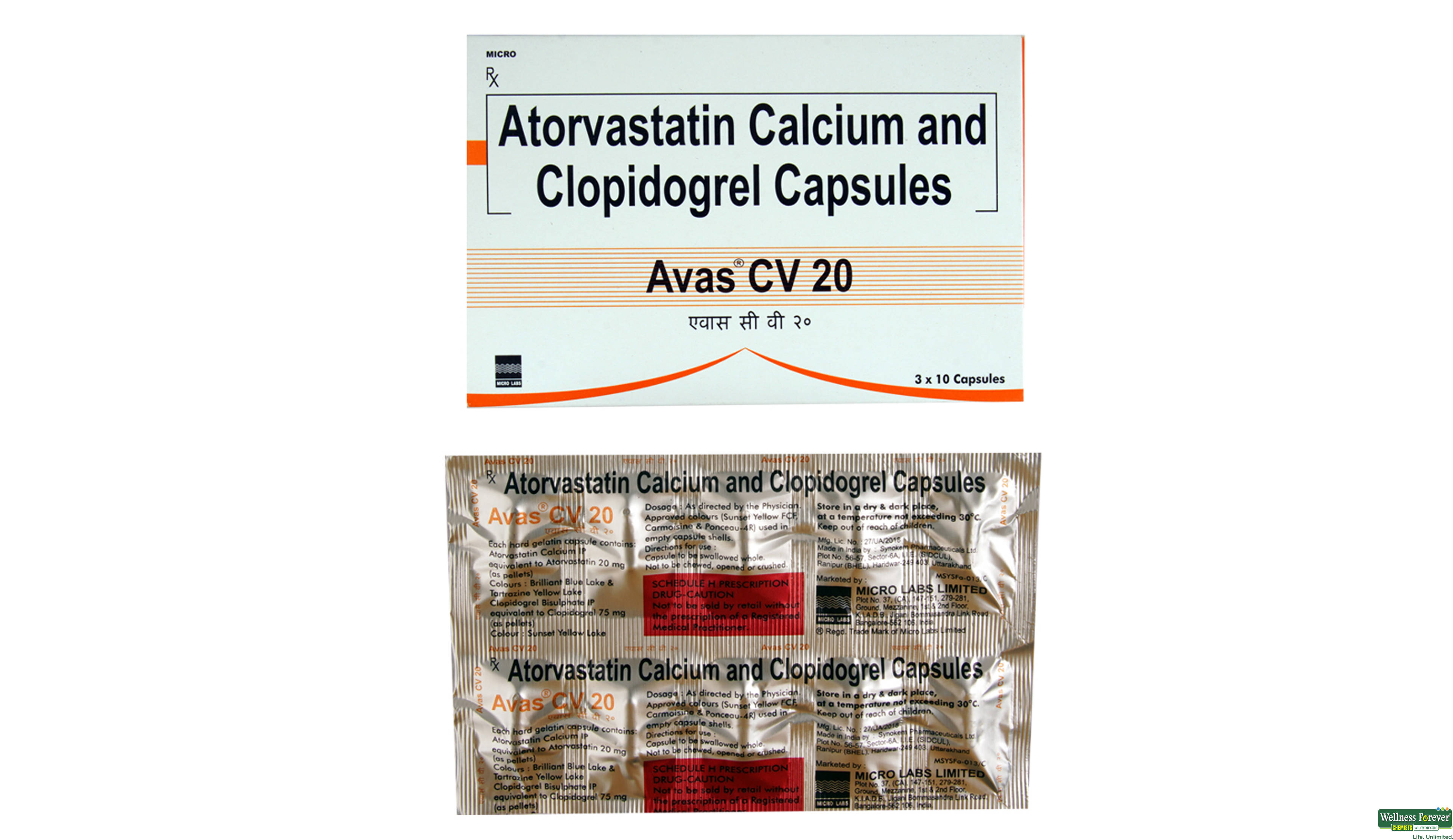 AVAS-CV 20MG 10CAP- 1, 10CAP, 
