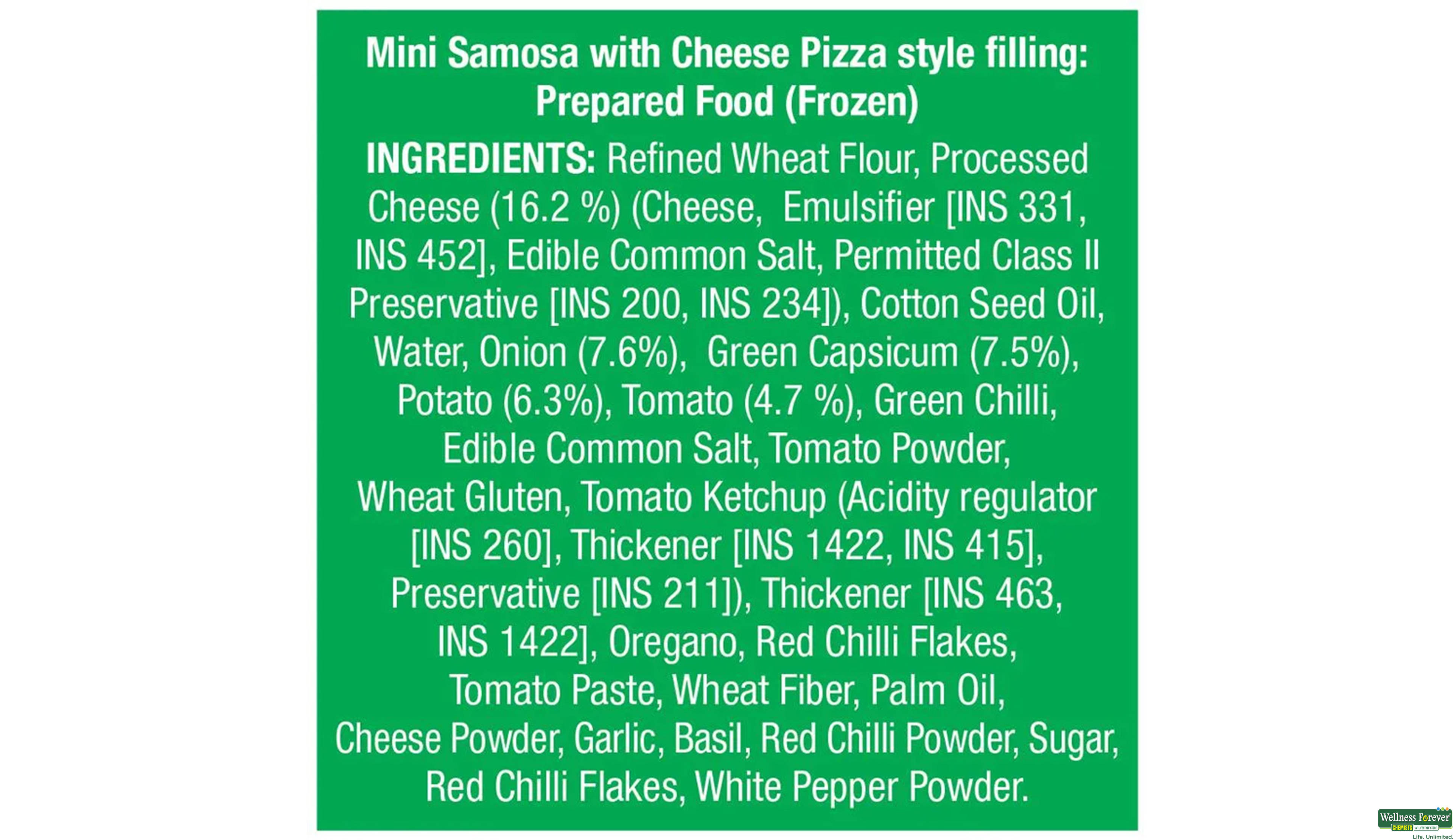 MCCAIN CHEESE PIZZA MINI SAMOSA 240GM- 4, 240GM, 