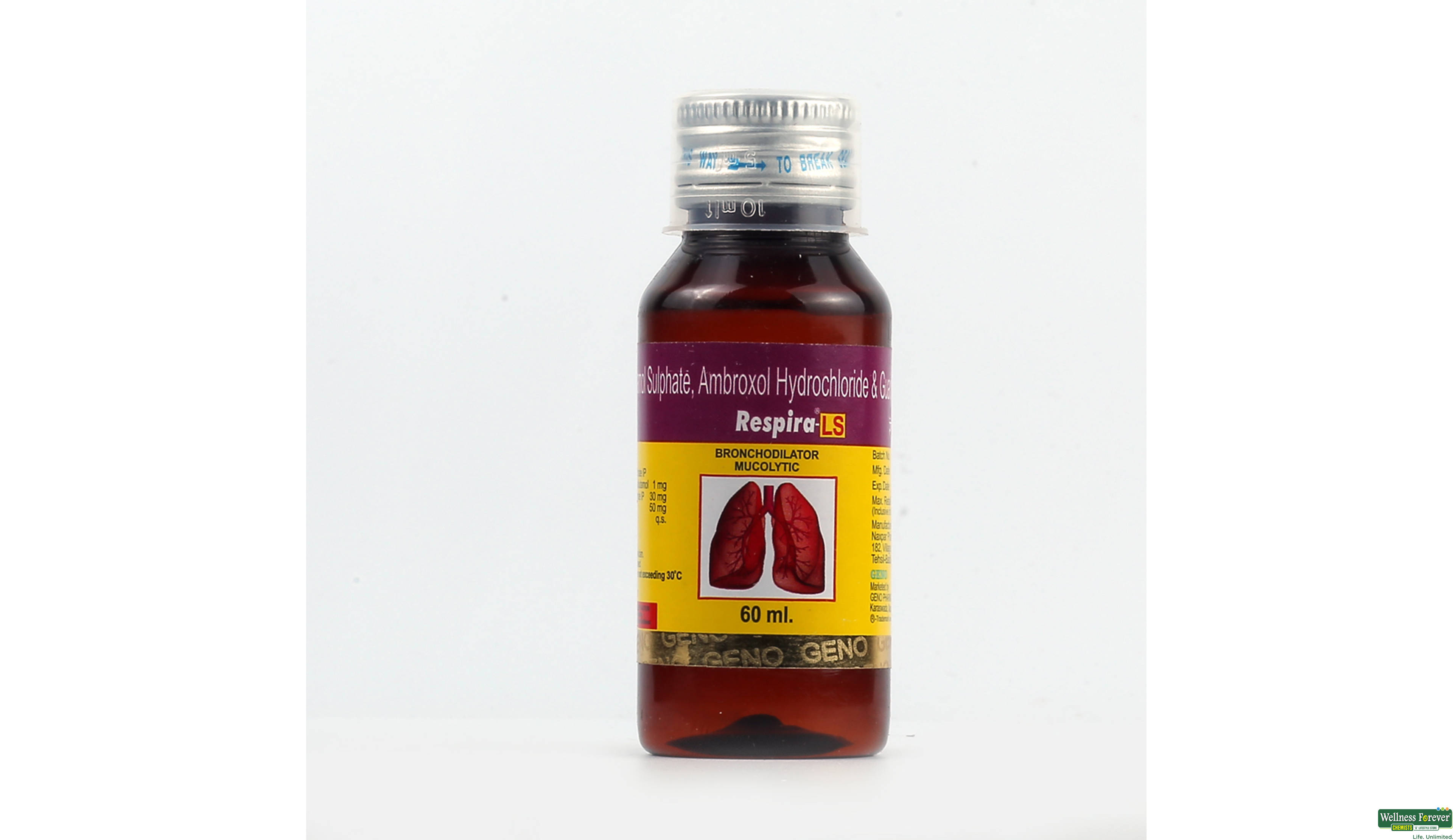 RESPIRA-LS SYP 60ML- 1, 60ML, 