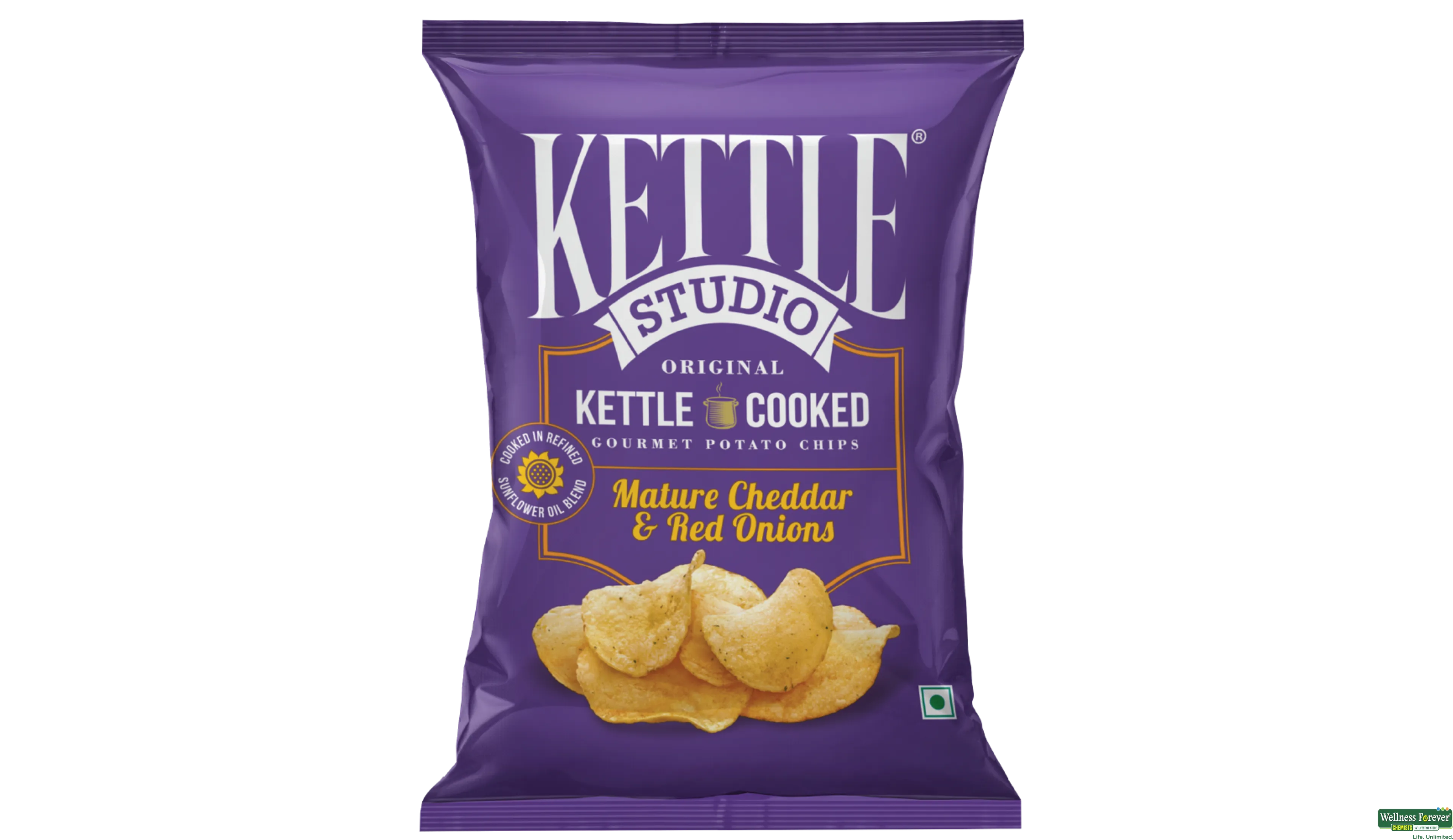 KETTLE CHIPS MATURE CHEDDAR & RED ONION 113GM- 1, 113GM, 