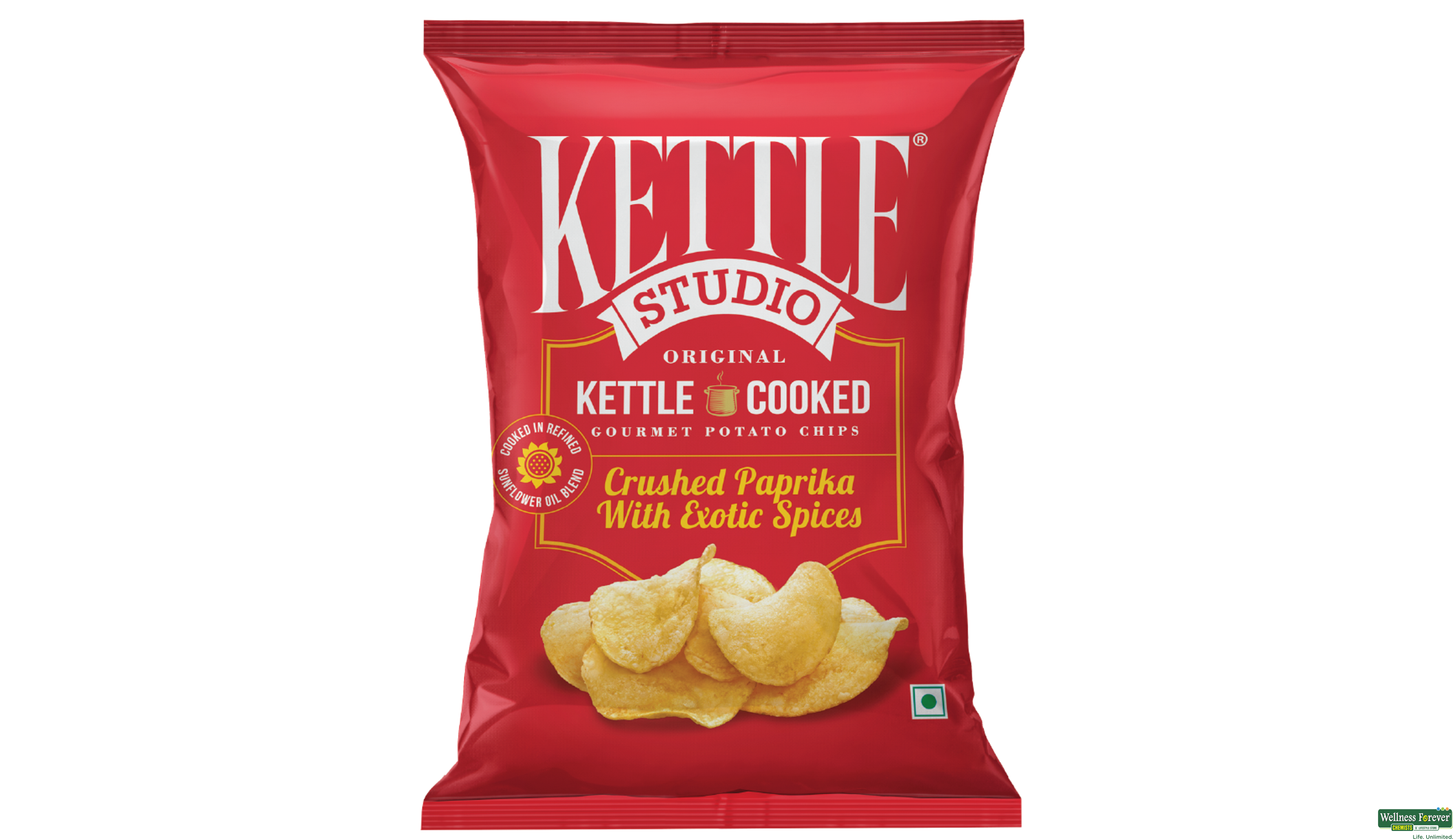 KETTLE CHIPS CRUSHED PAPRIKA 113GM- 1, 113GM, 