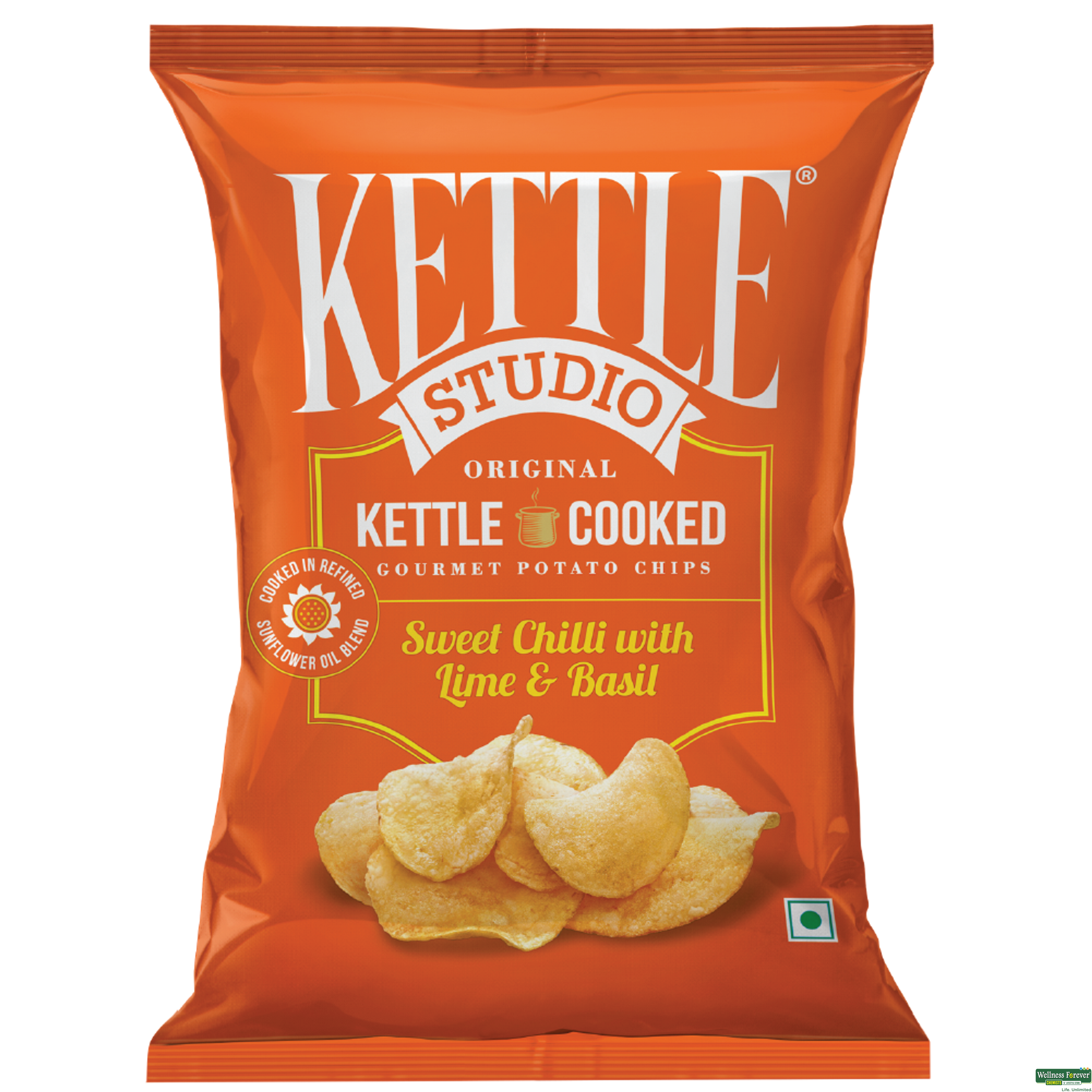 Kettle Chips Sweet Chilli Basil 113Gm-image