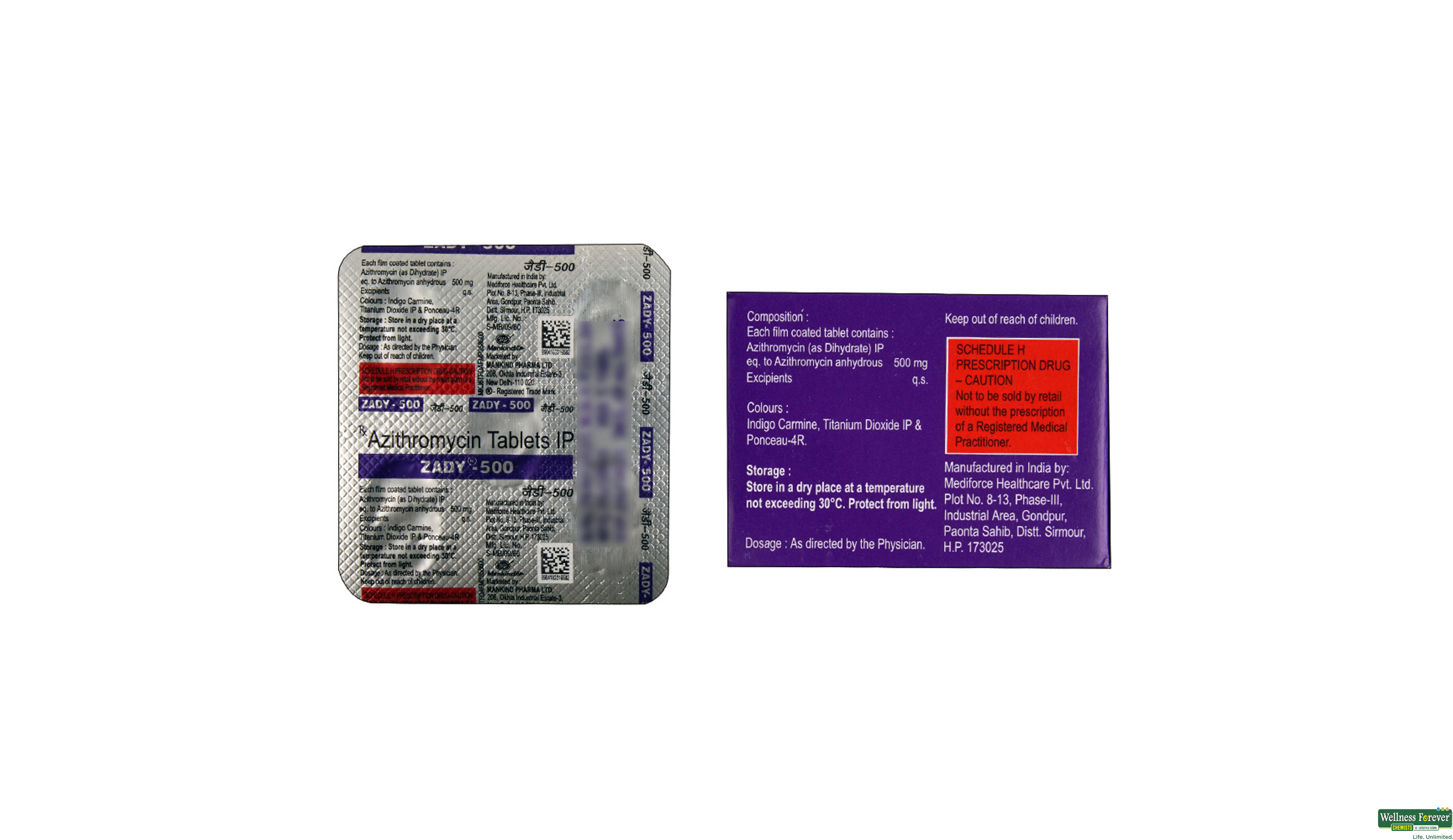 ZADY 500MG 5TAB- 2, 5TAB, 