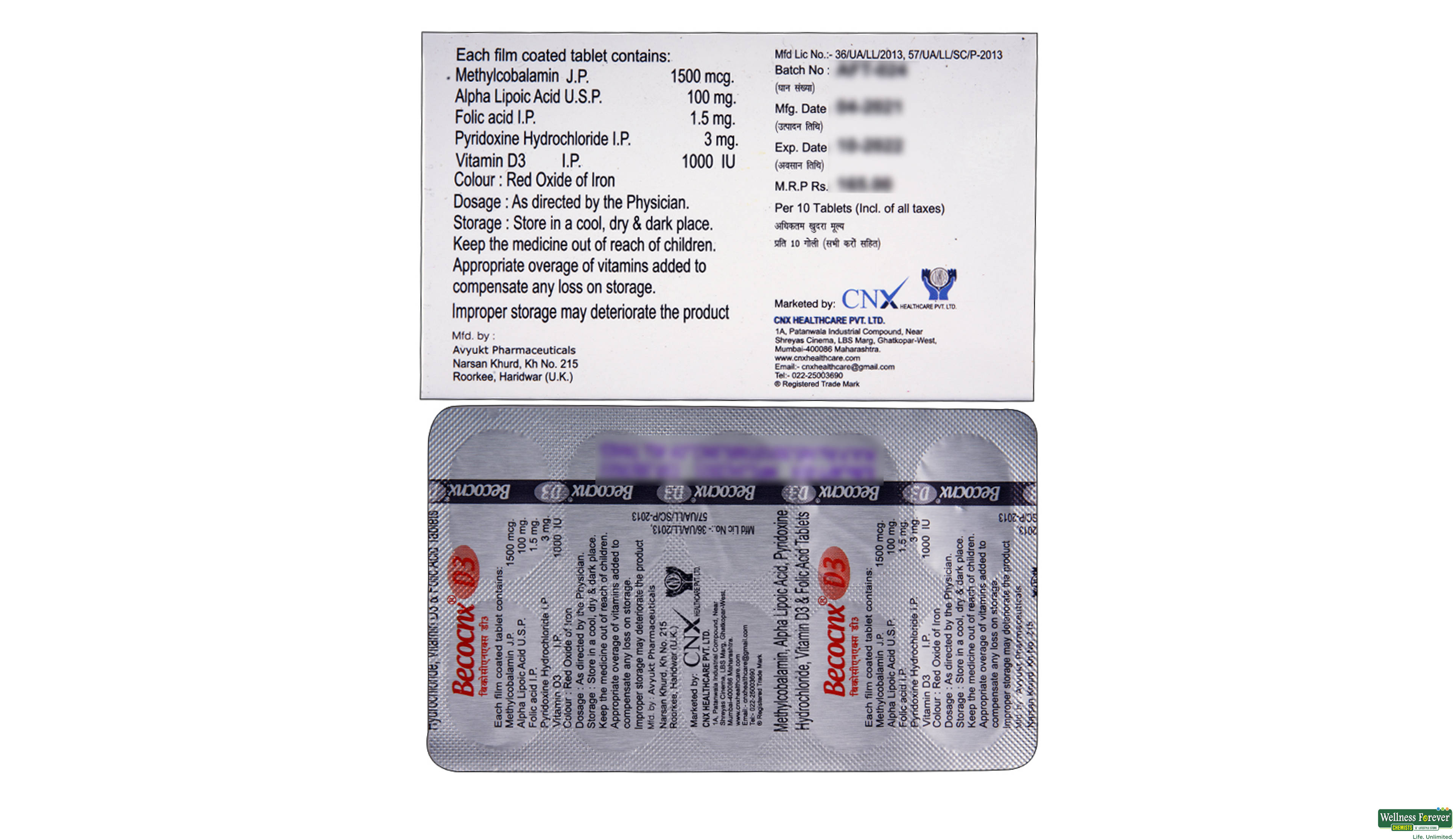 BECOCNX-D3 10TAB- 2, 10TAB, 