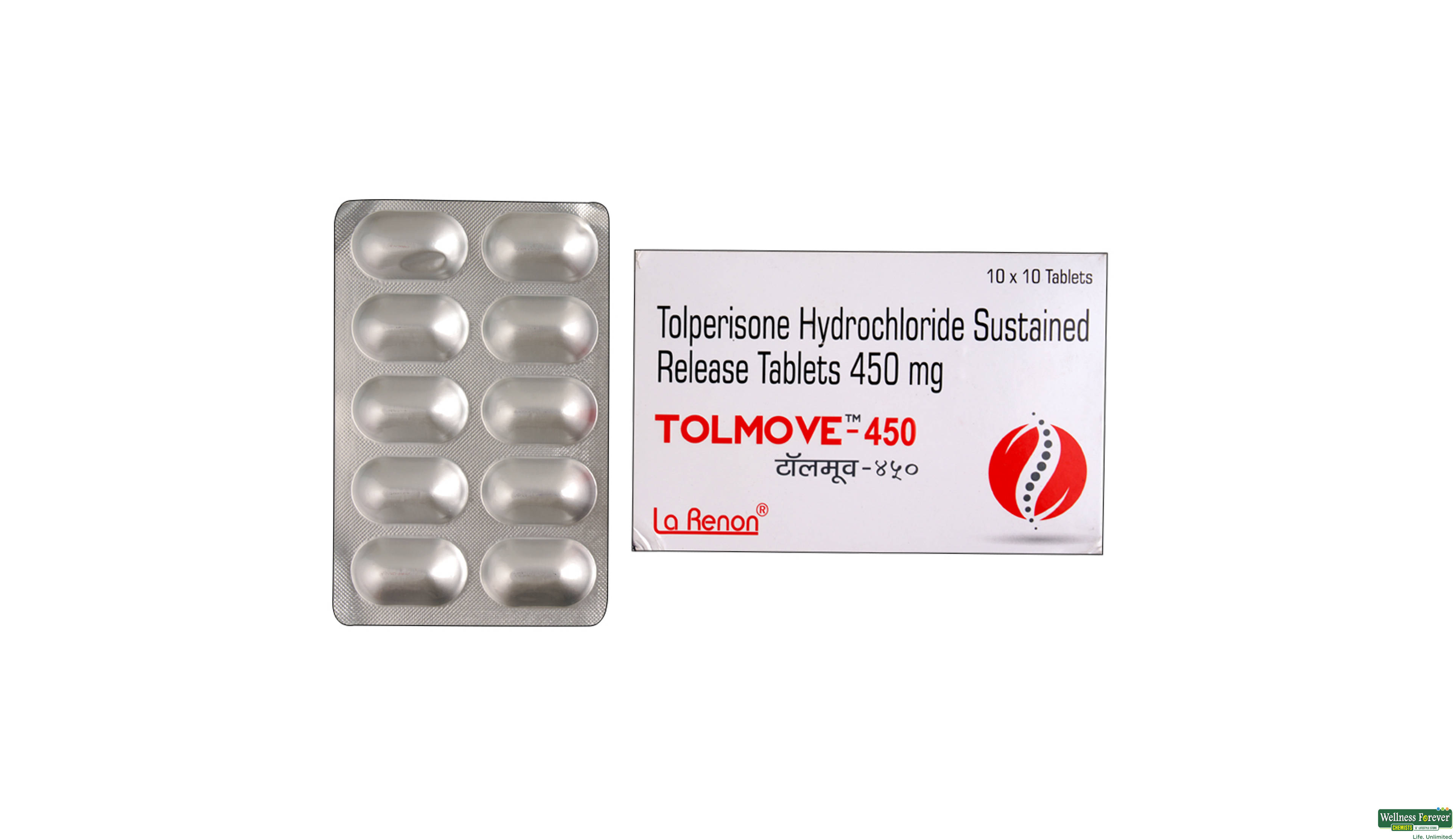 TOLMOVE 450MG 10TAB- 1, 10TAB, 