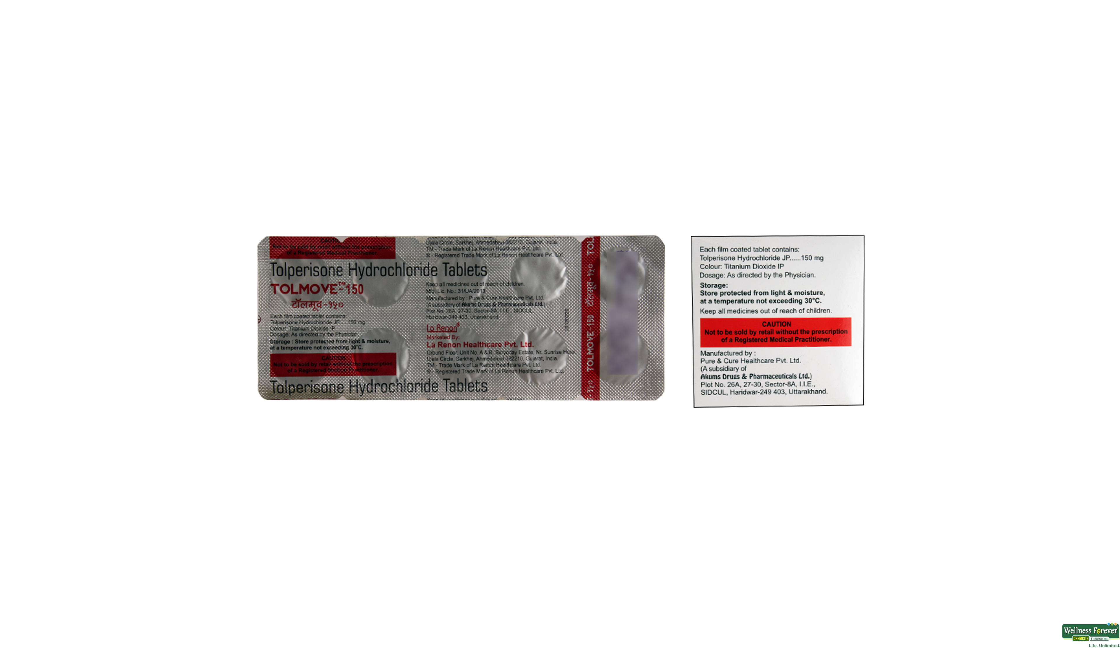 TOLMOVE 150MG 10TAB- 2, 10TAB, 