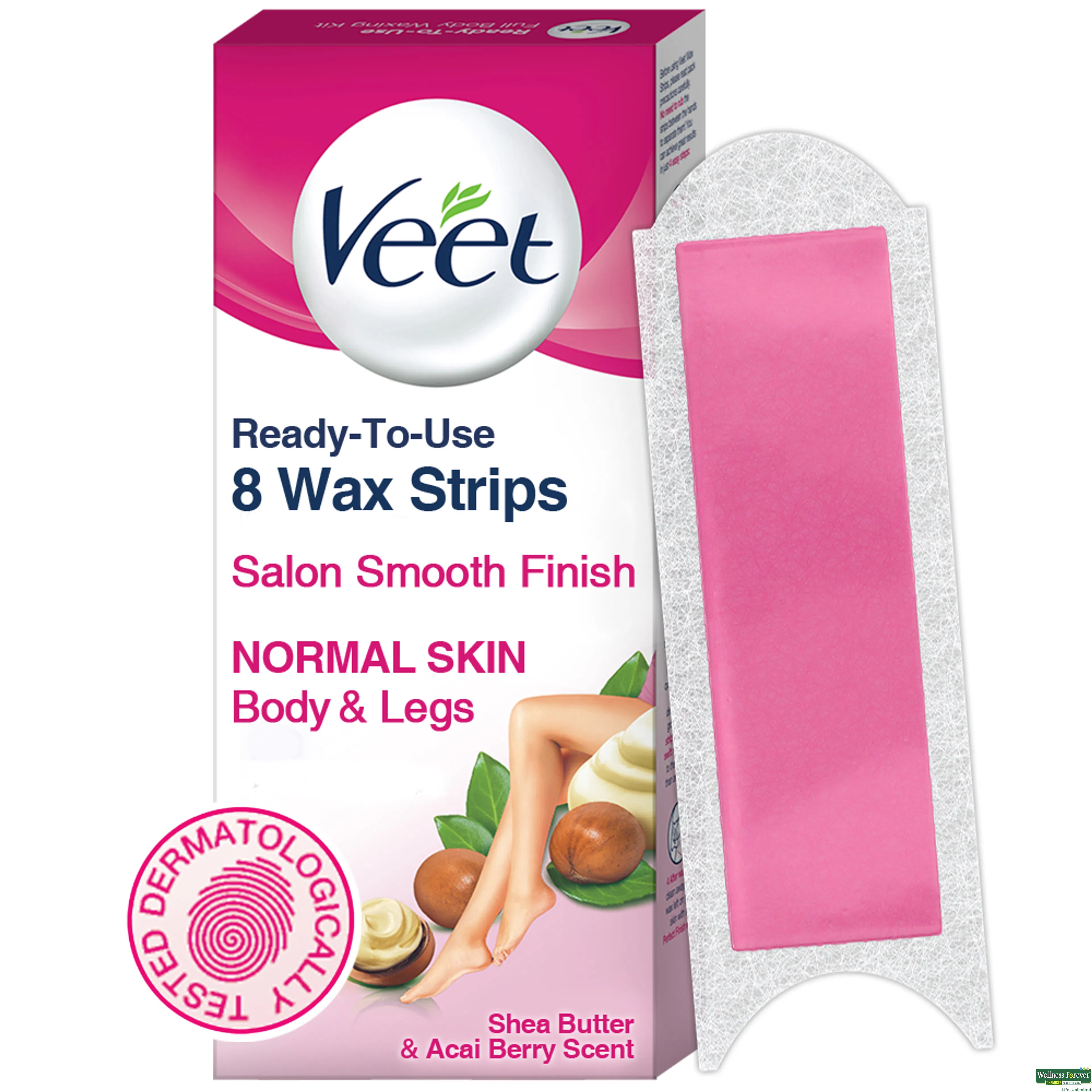 VEET INSTANT WAXING KIT NORMAL SKIN 8PC-image