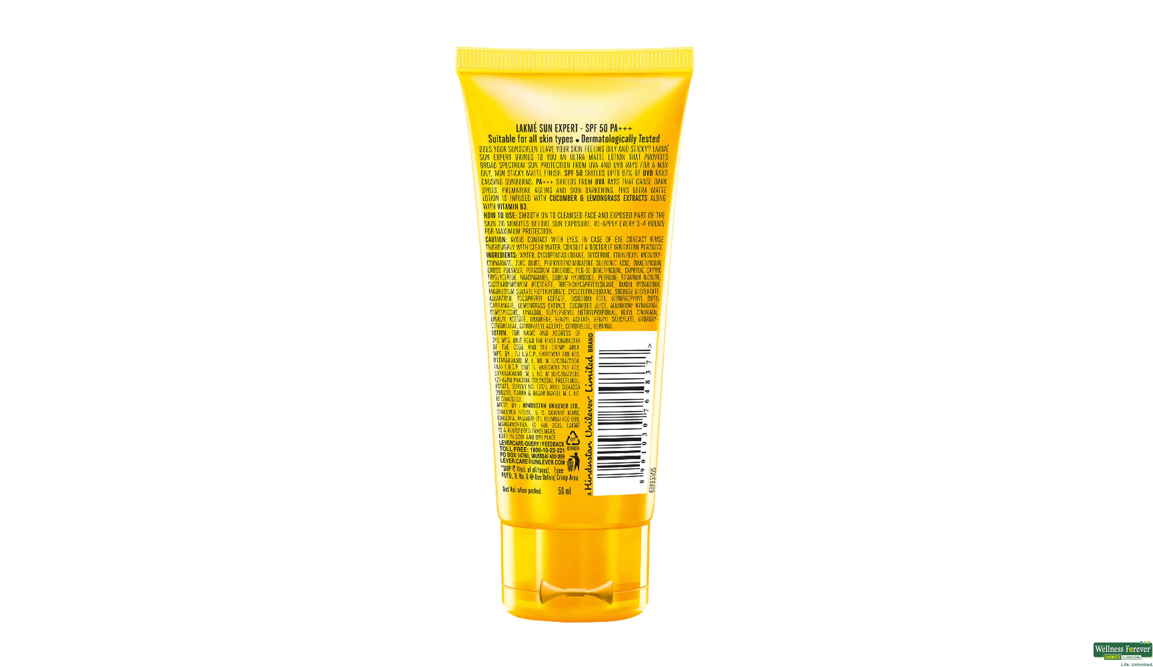 LAKME B/LTN SUN EXPERT SPF50PA+ 50ML- 3, 50ML, 