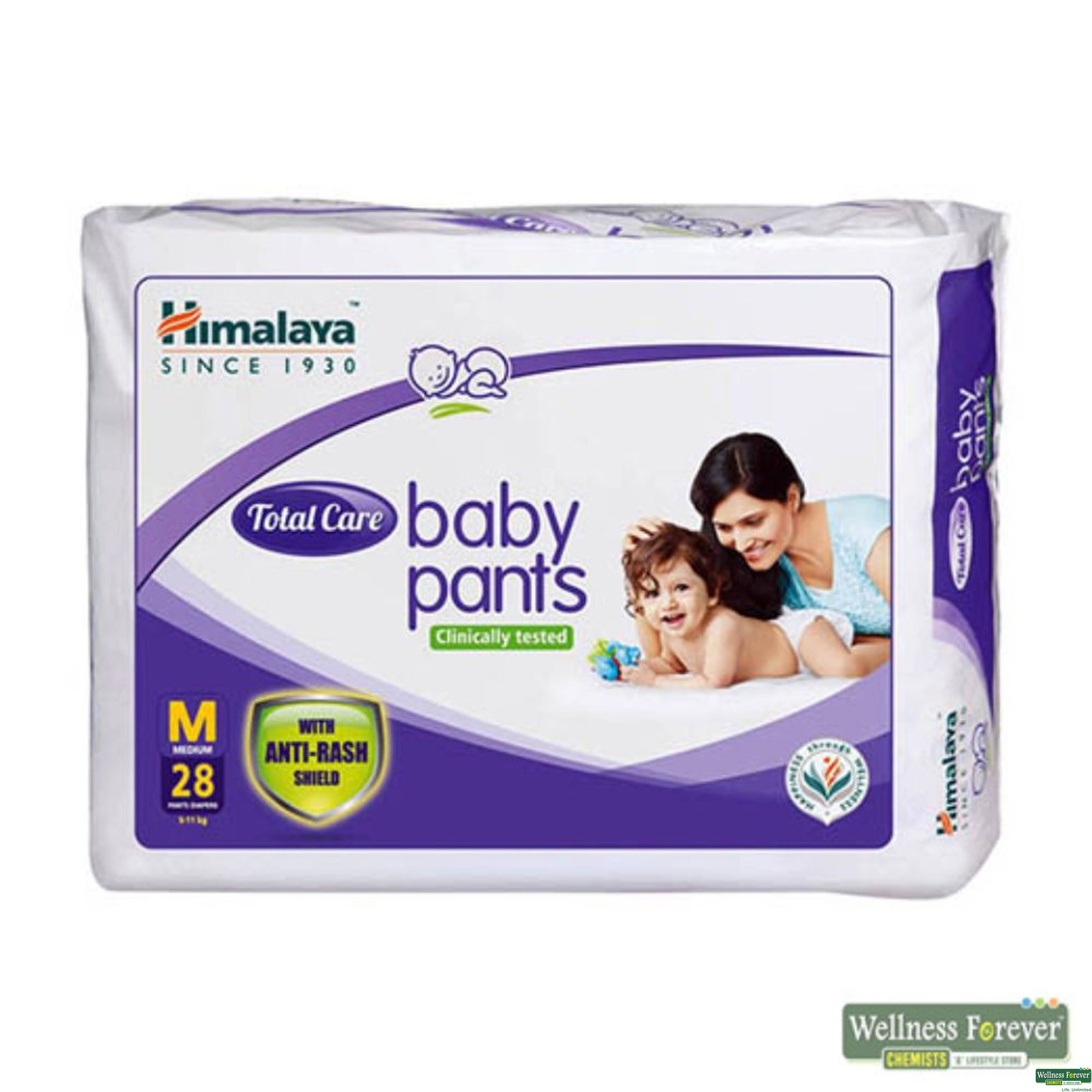 Himalaya Total Care Baby Diaper Pants, Medium, 28 pcs-image