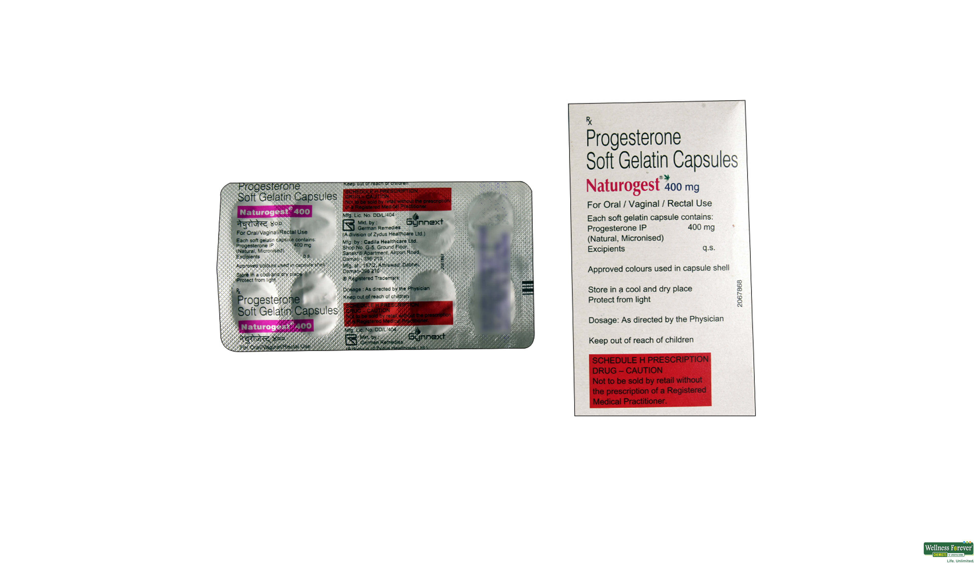 NATUROGEST 400MG 10CAP- 2, 10CAP, 