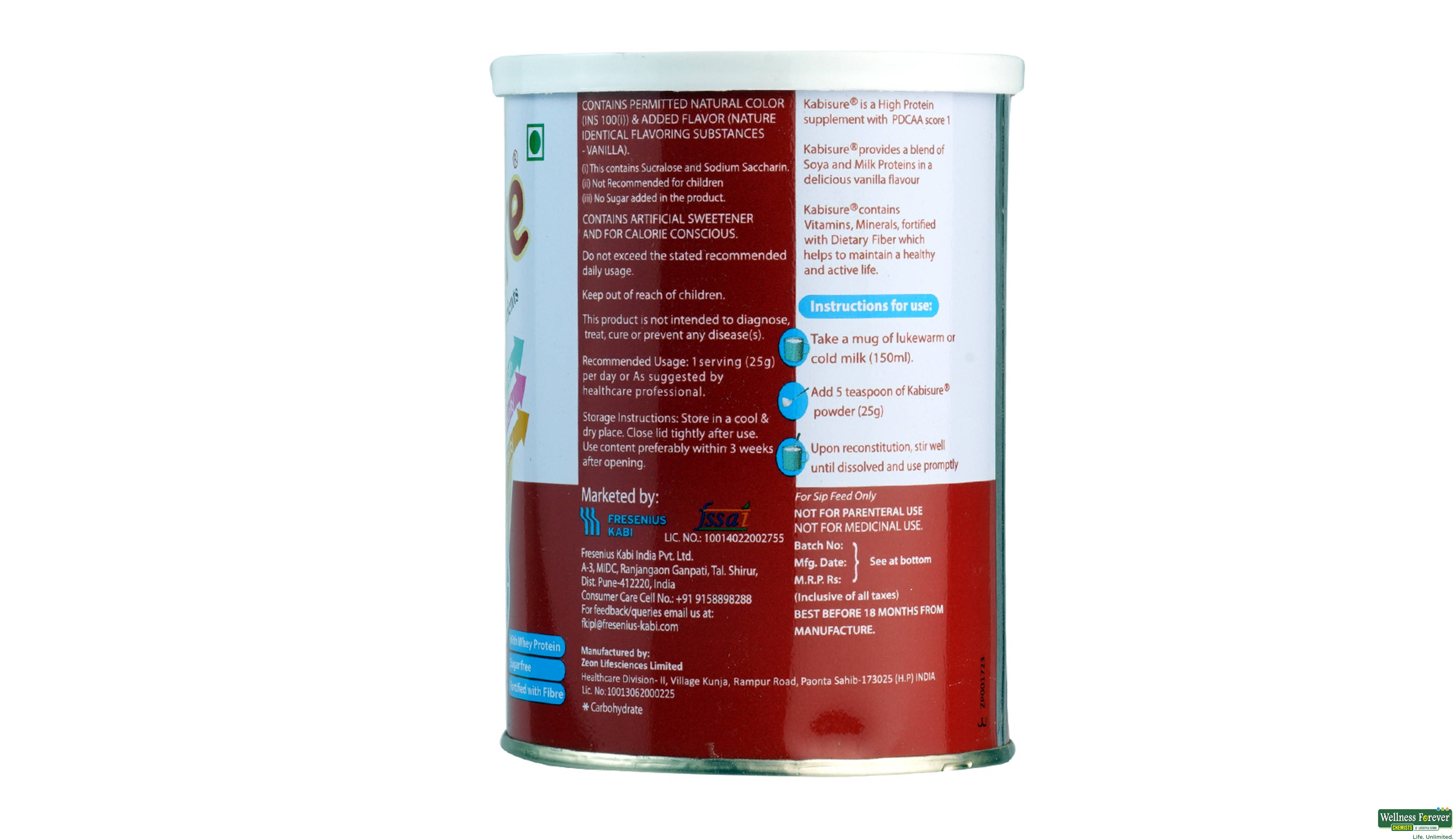 KABISURE VANILLA POW 200GM- 2, 200GM, 