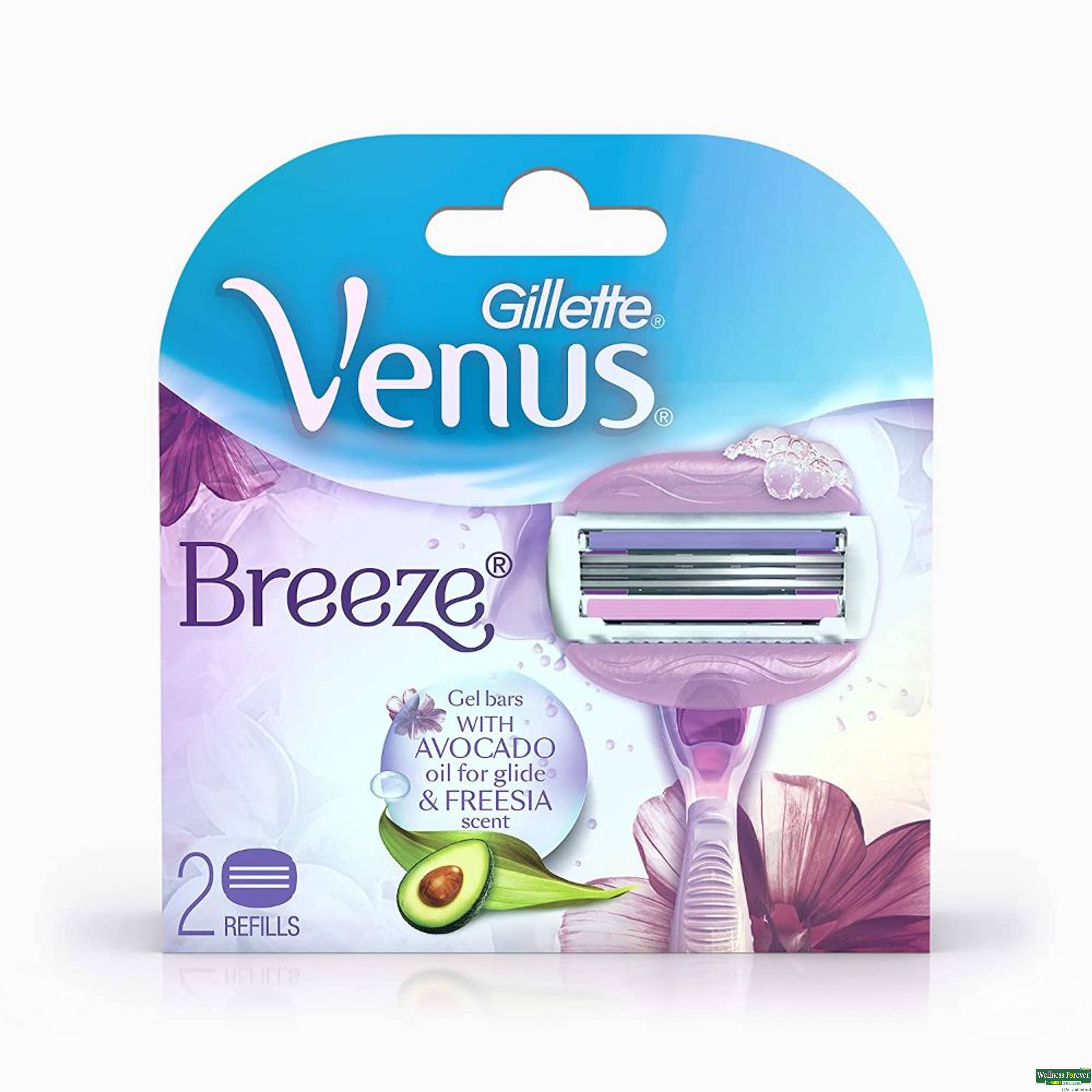 Gillette Venus Breeze Hair Removal Razor Blades, 2-image