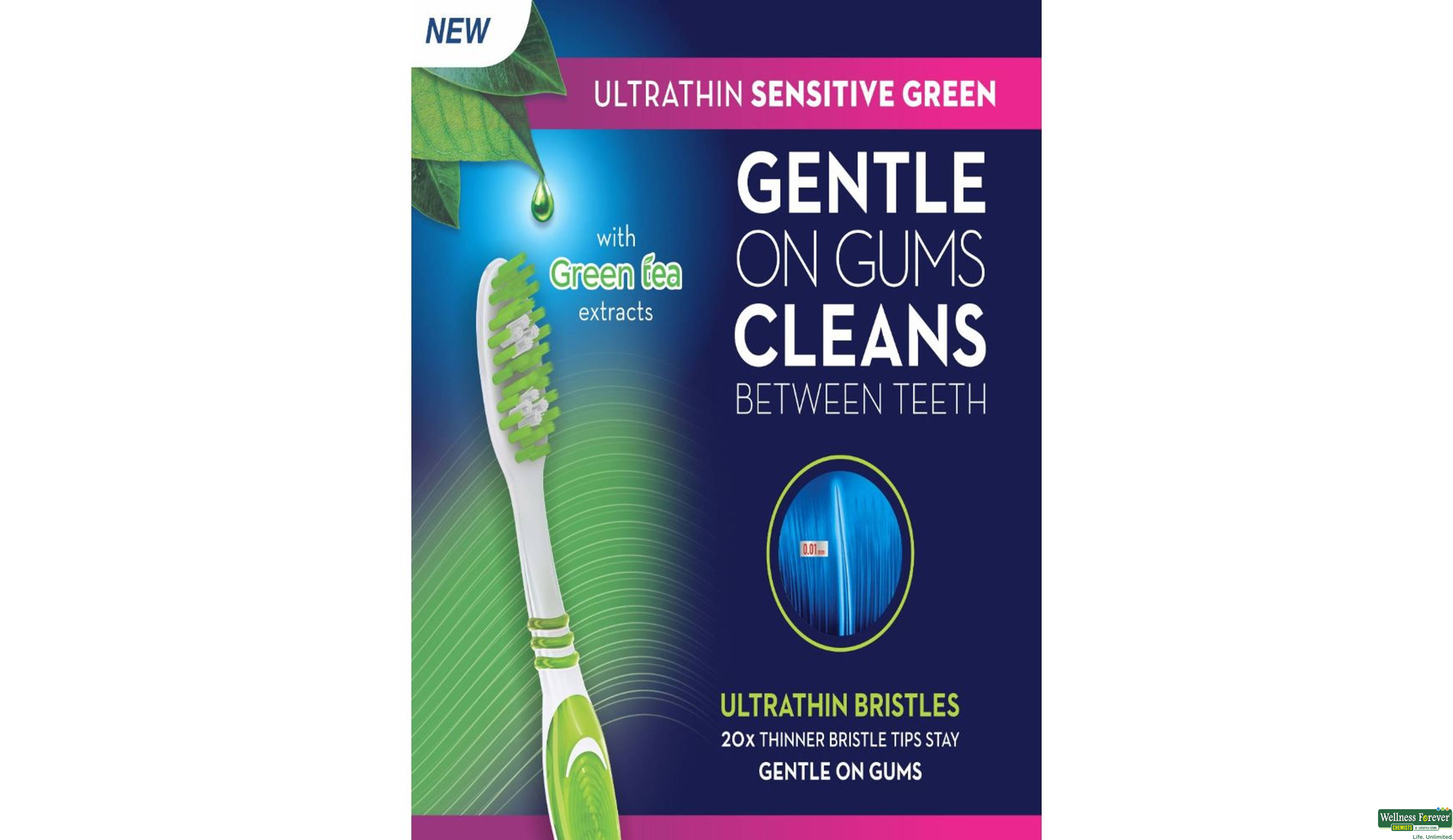 ORAL B T/BRUSH ULTRA SENSI GREEN ES 1PC- 4, 1PC, 